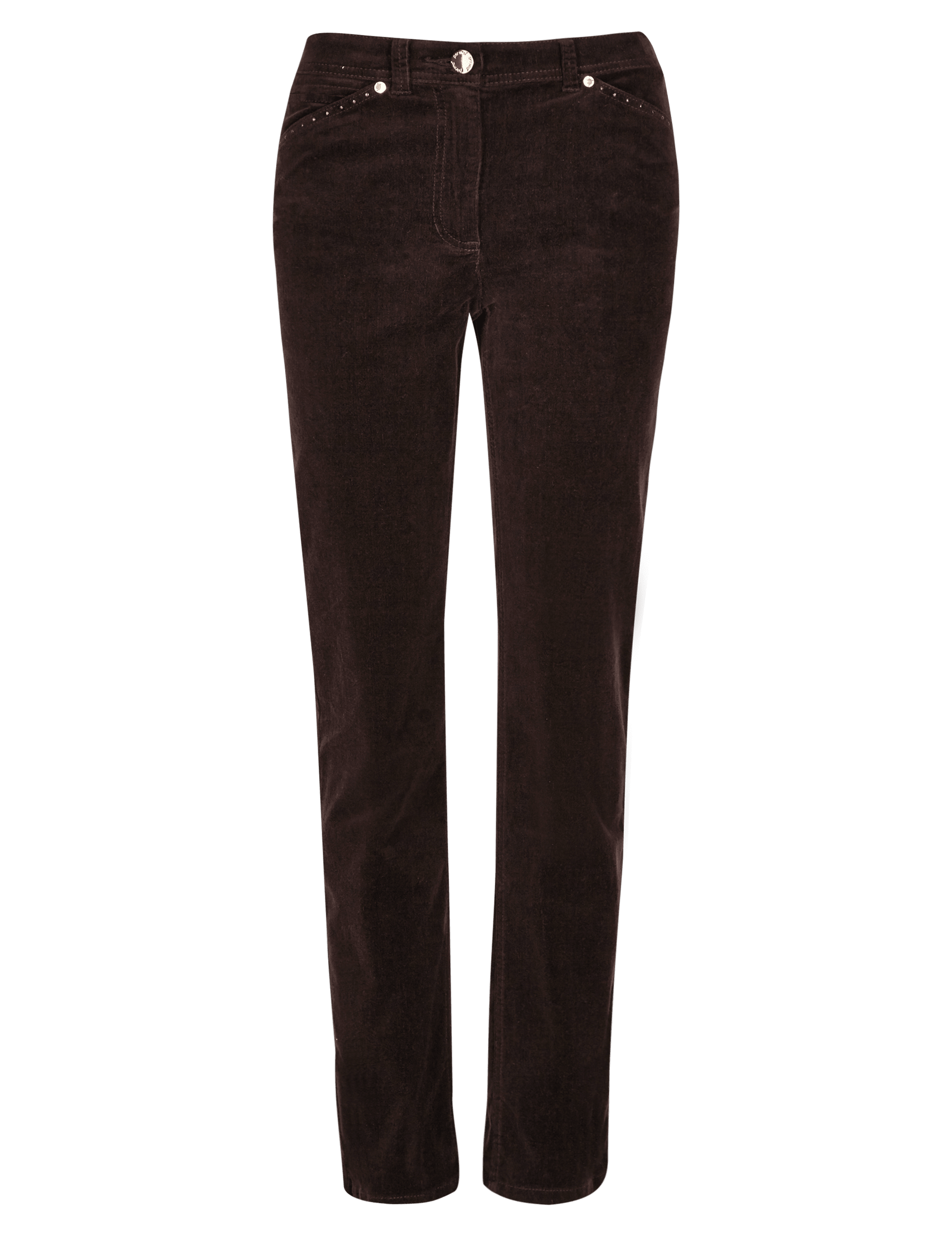Roma Rise Straight Leg Corduroy Trousers Image 2 of 4