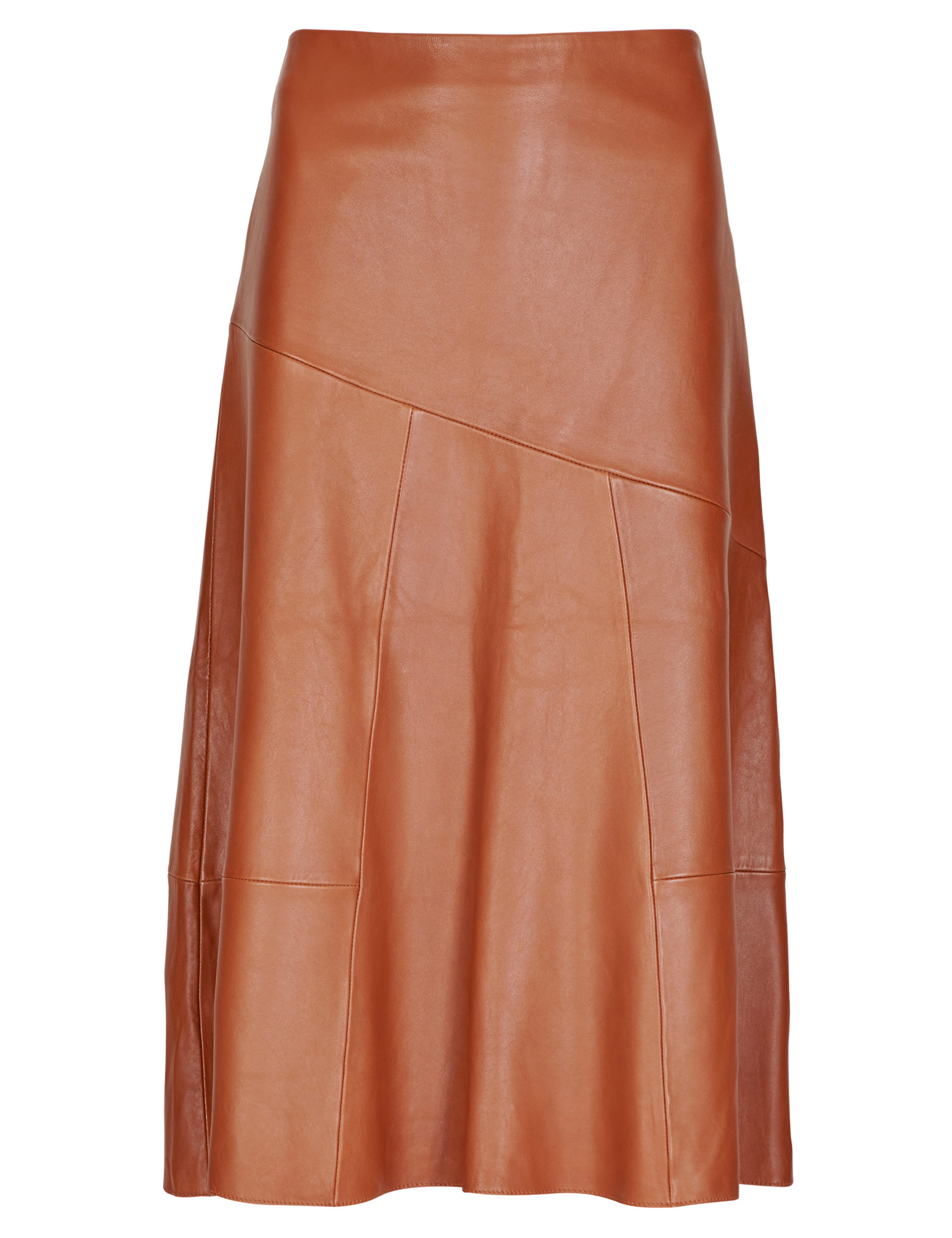 Speziale Leather Panelled A-Line Skirt Image 2 of 4
