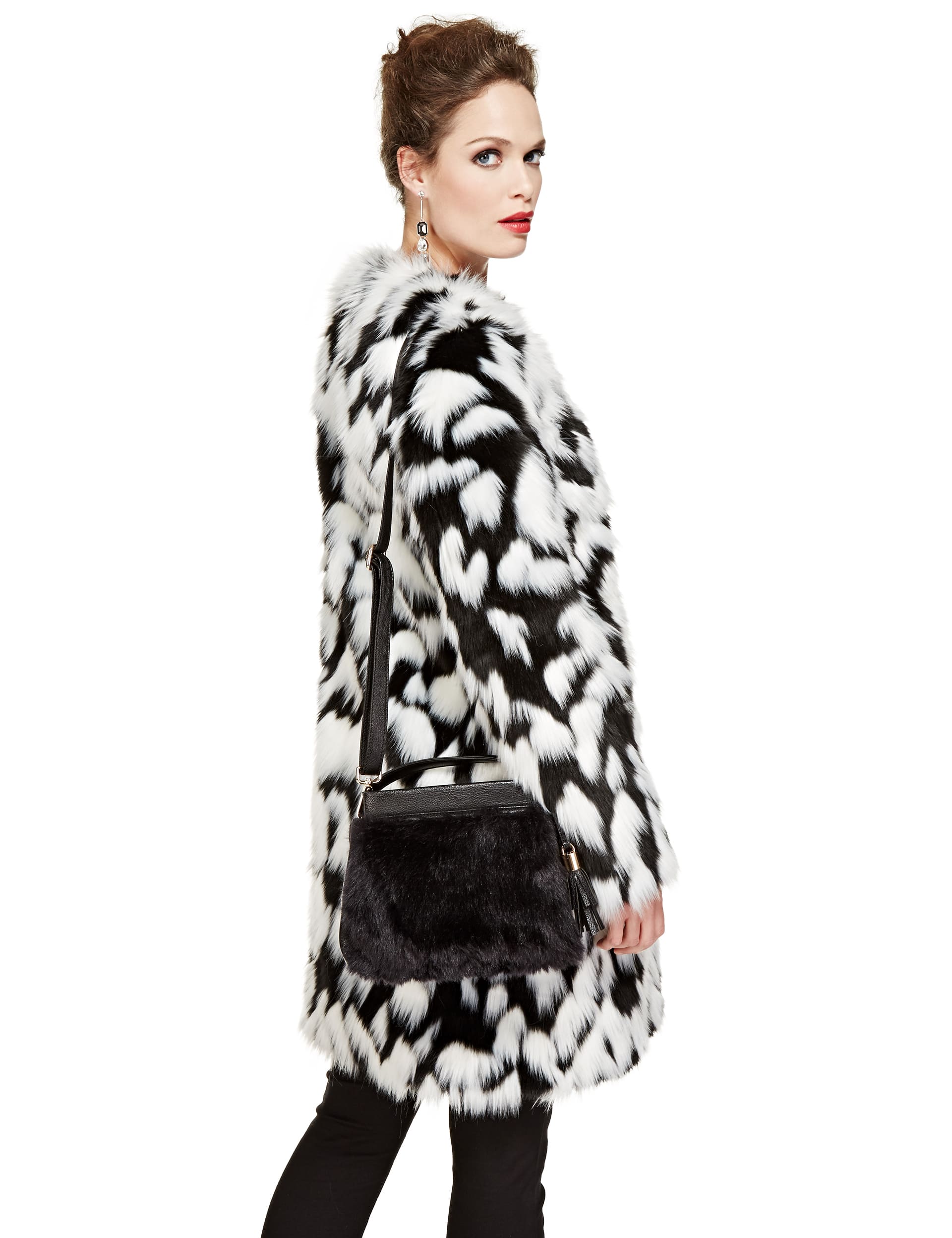 Speziale Faux Fur Overcoat Image 2 of 4