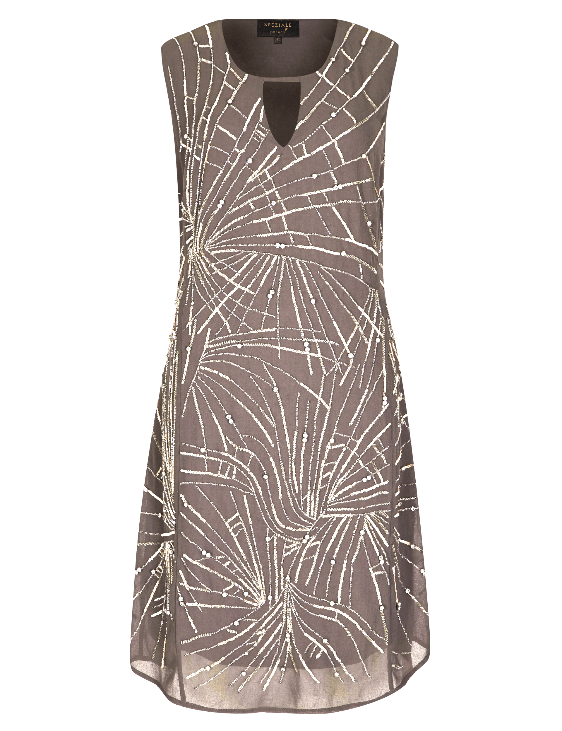 Speziale Hand Embellished Shift Dress Per Una M S