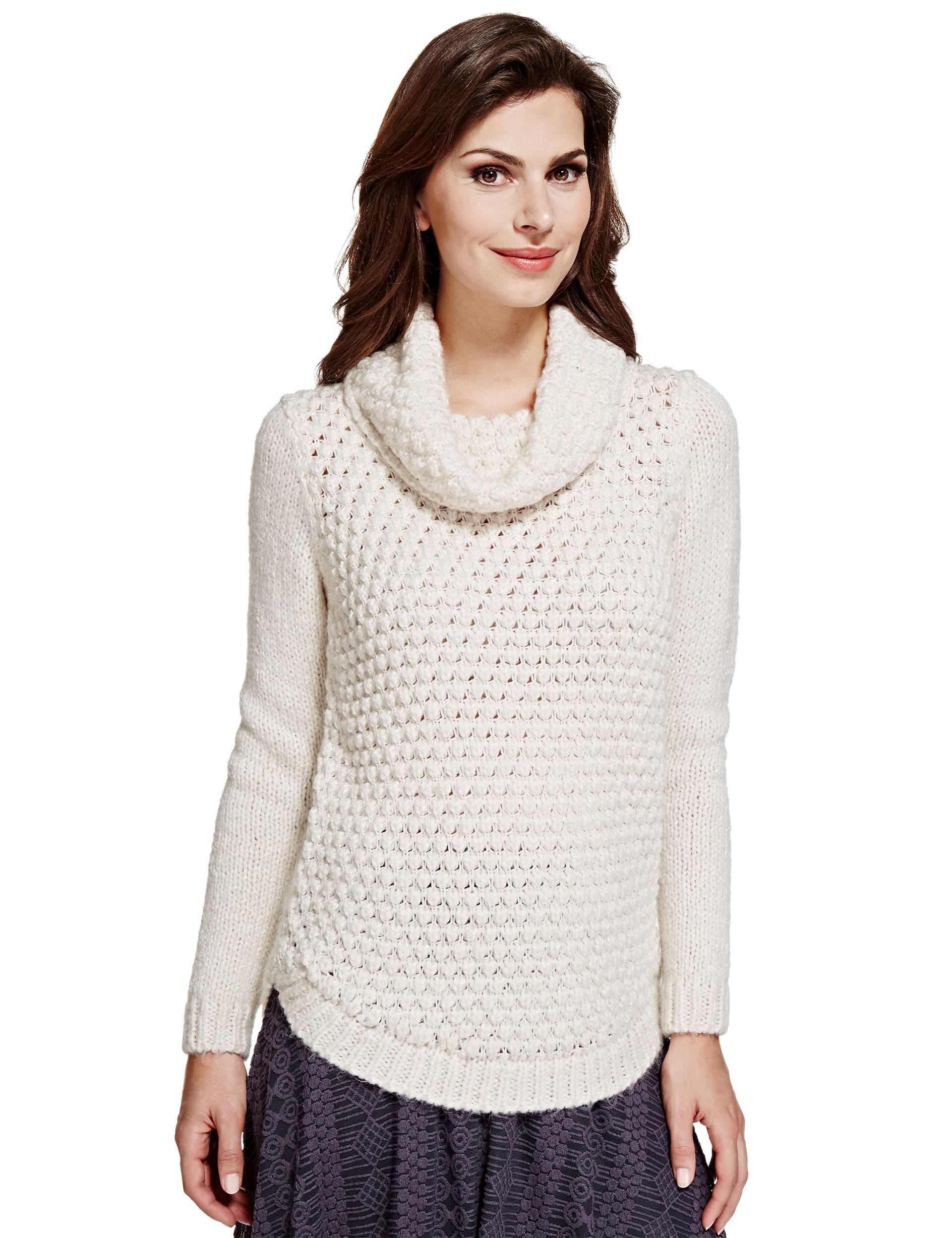 Cowl neck jumper marks and spencer best sale