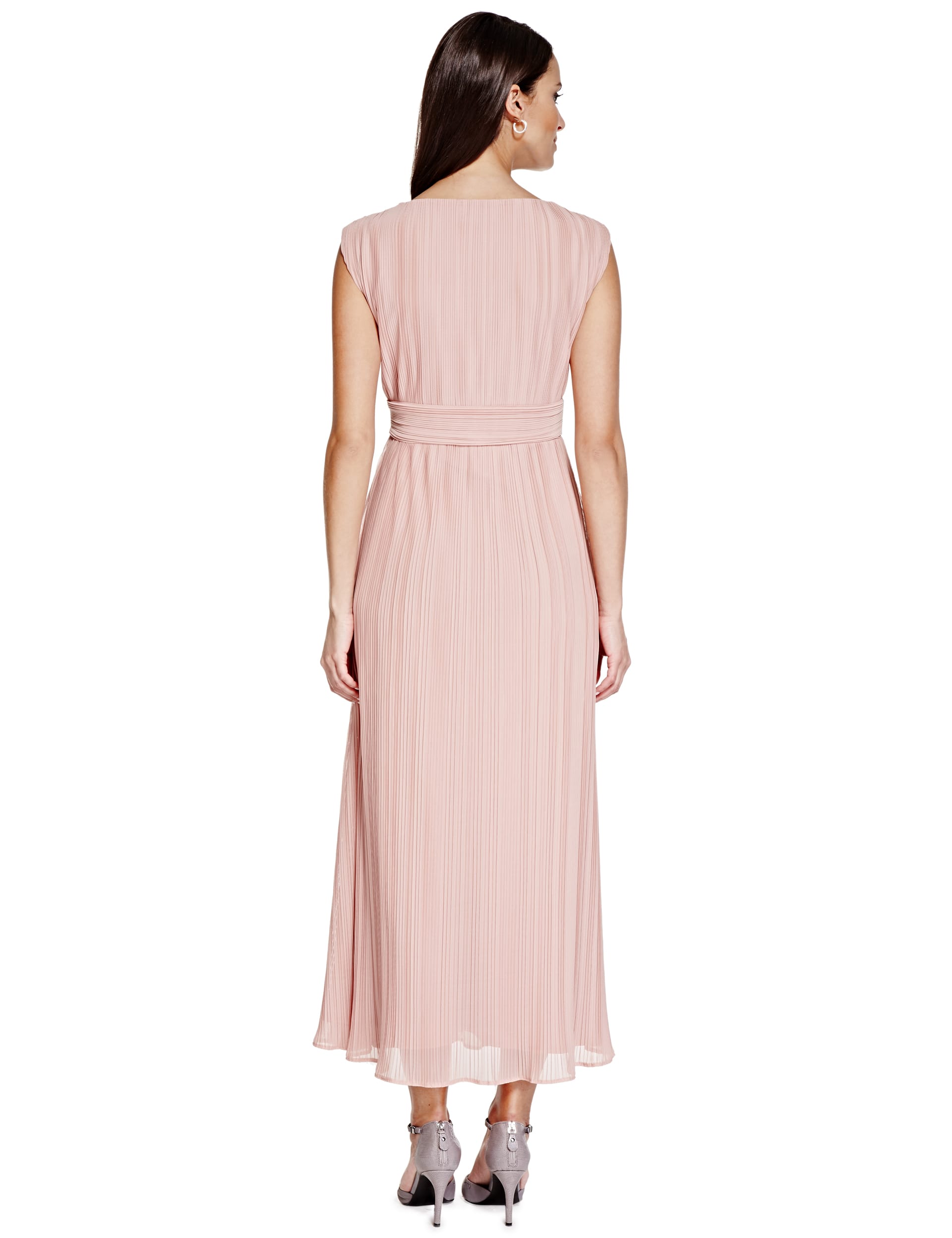 Plisse Pleated Maxi Dress Image 2 of 3