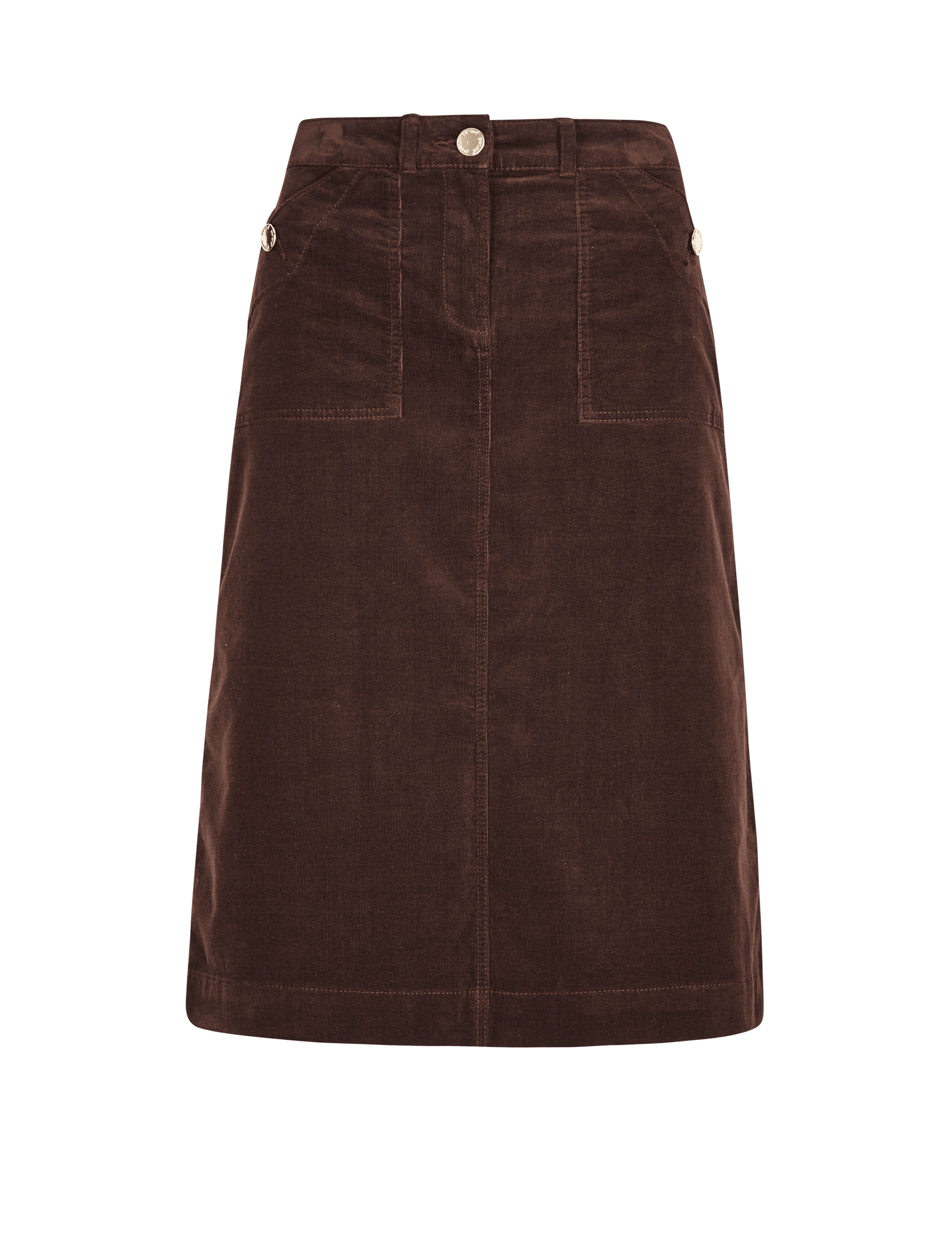 Cotton Rich Corduroy A-Line Skirt Image 2 of 4