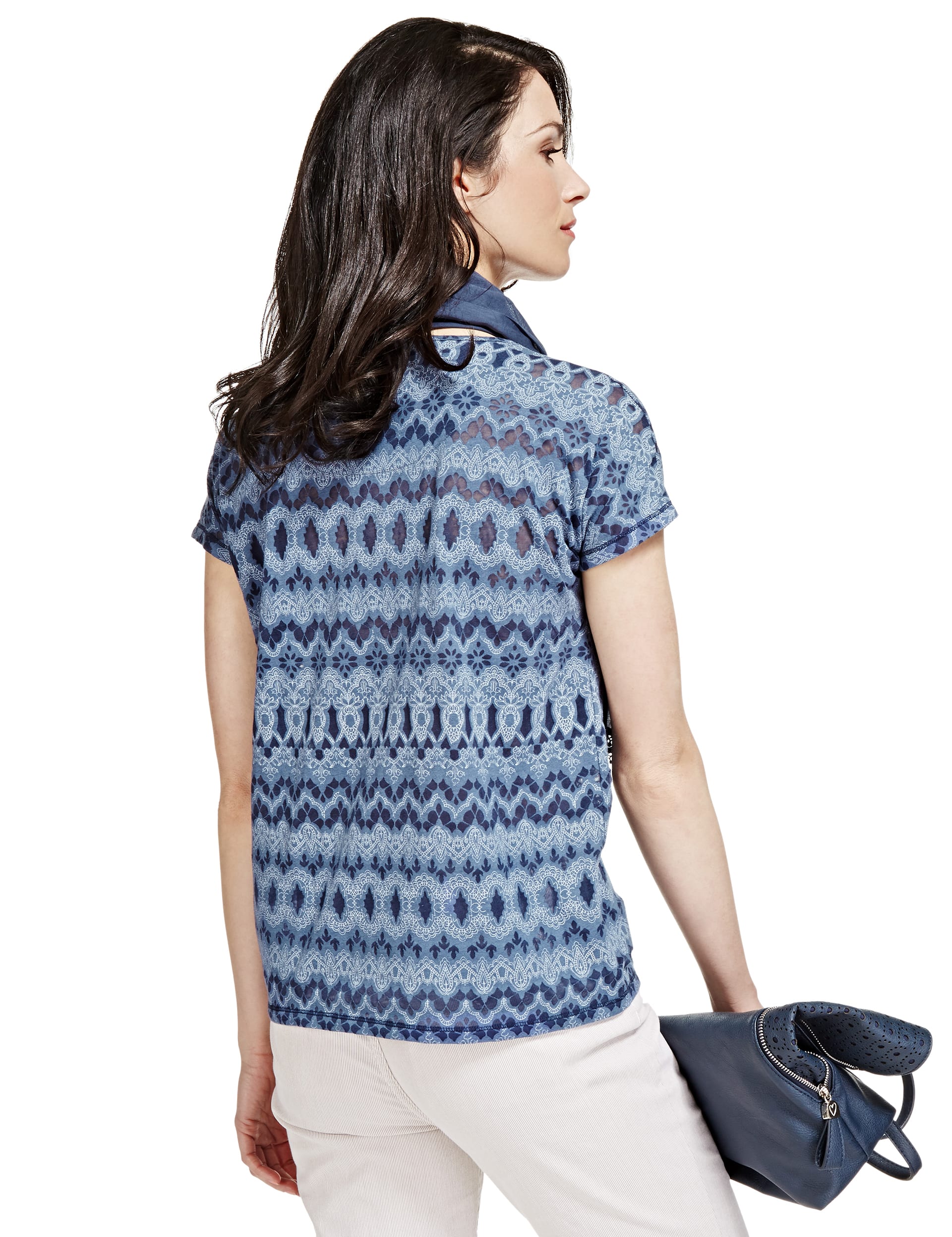 Burnout T-Shirt with Scarf Image 2 of 4