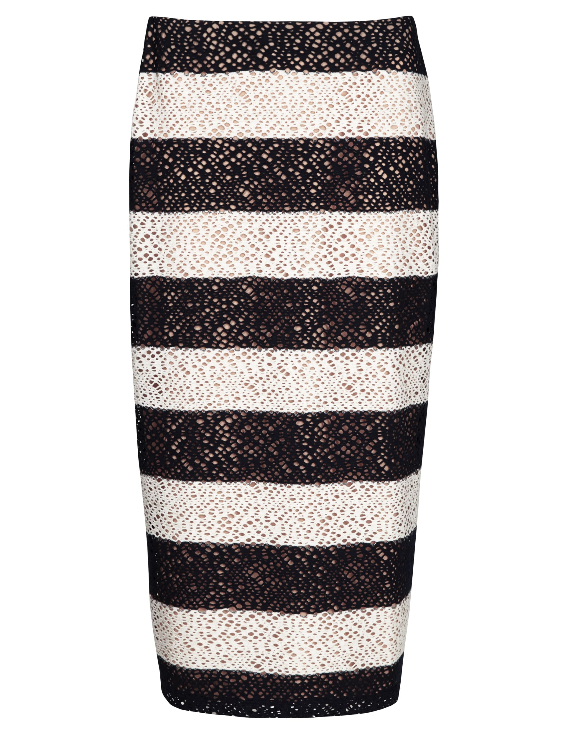 Striped Tube Skirt with Linen Image 2 of 6