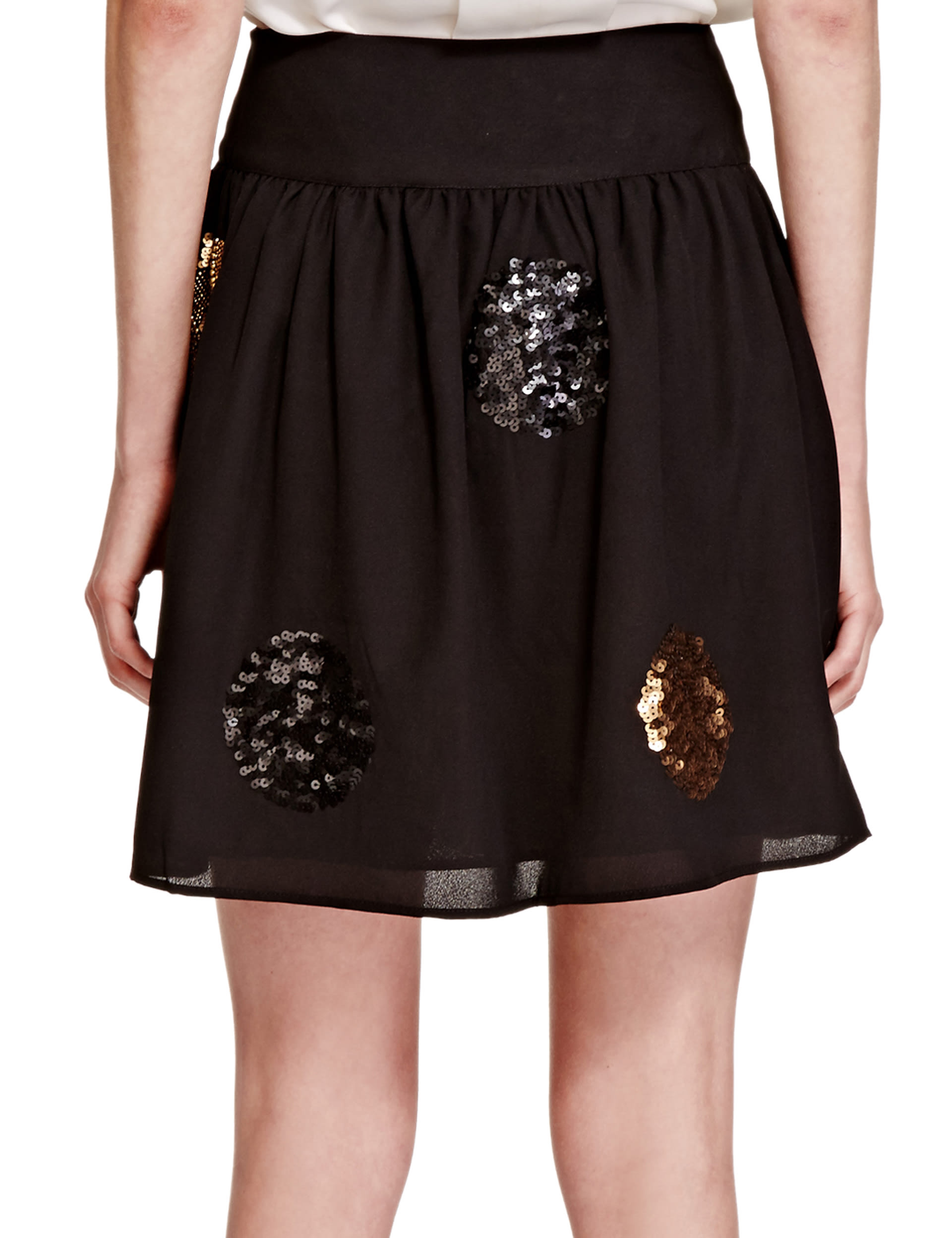 Spot Embellished Skater Skirt Image 2 of 4