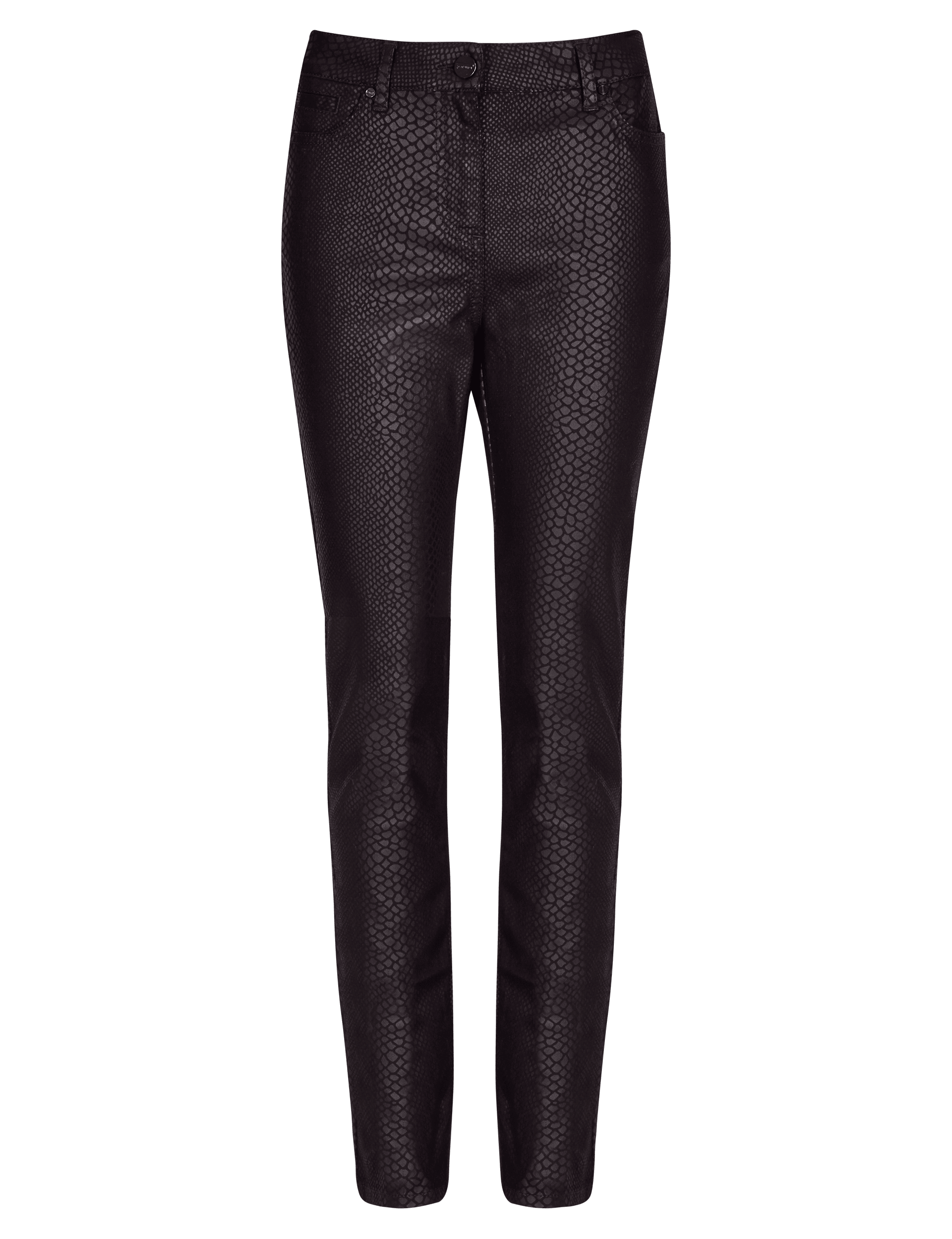 Roma Rise Slim Leg Animal Print Jeans Image 2 of 4