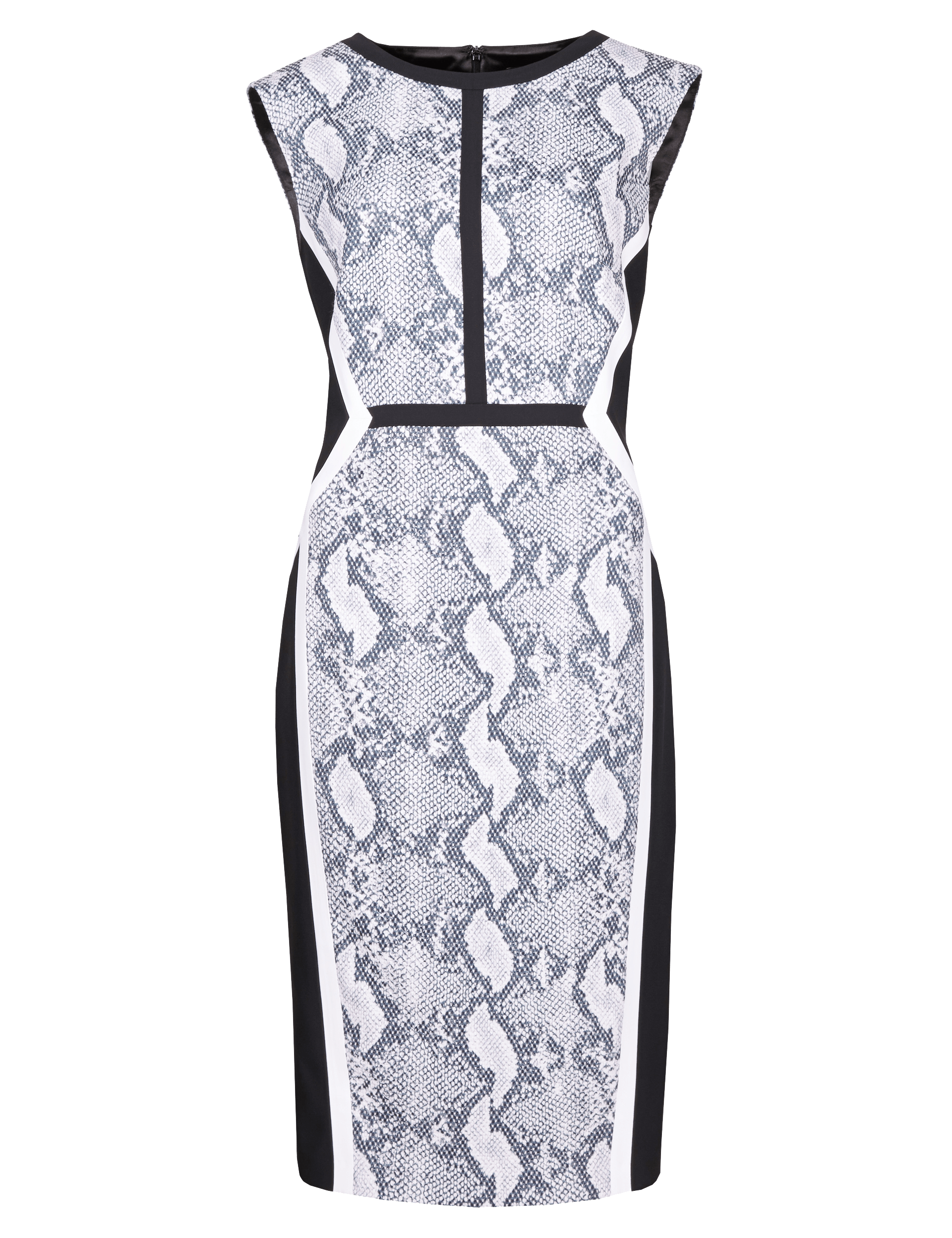 Speziale Petite Faux Snakeskin Jacquard Shift Dress Per Una M S
