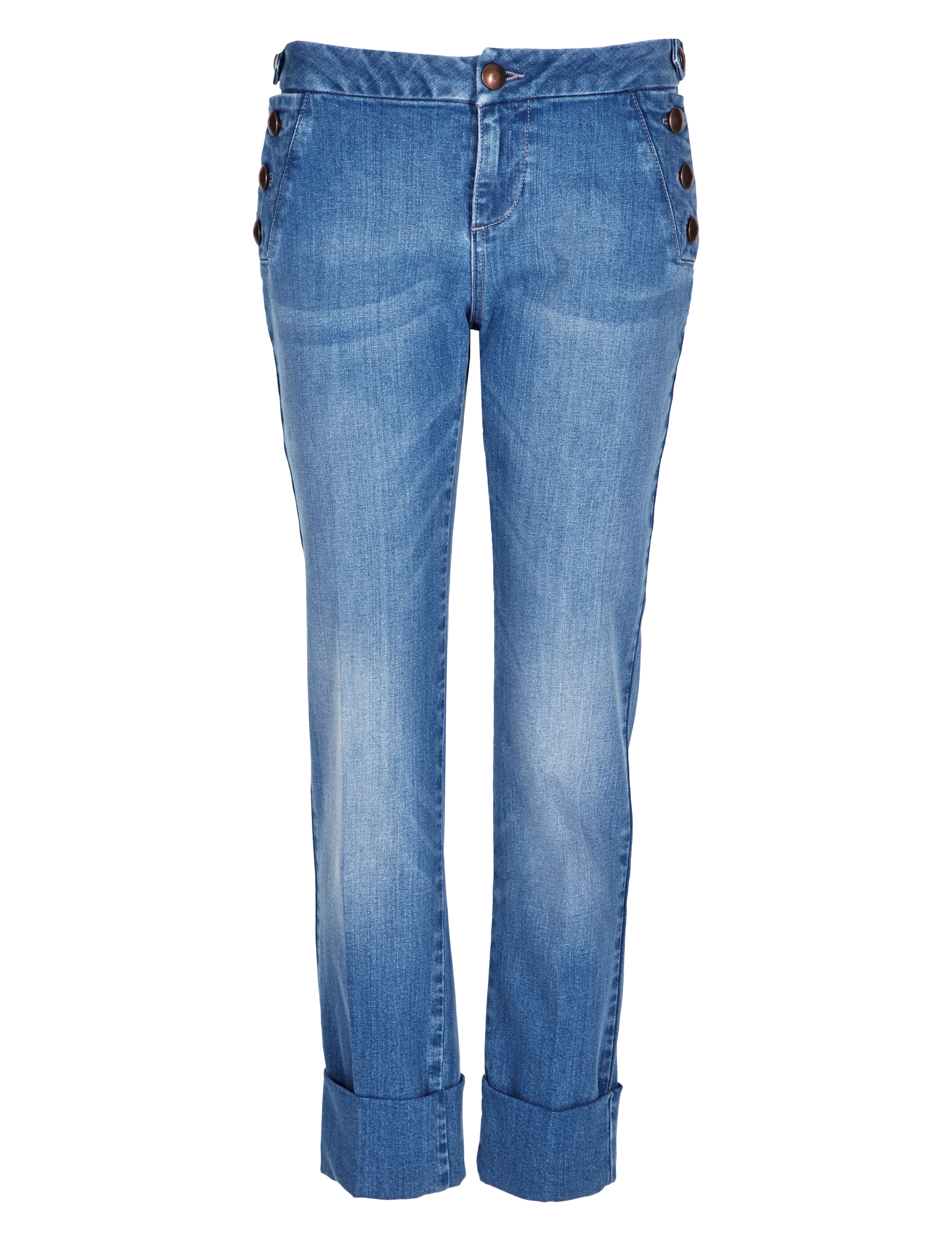 Straight Leg Denim Jeans Image 2 of 4