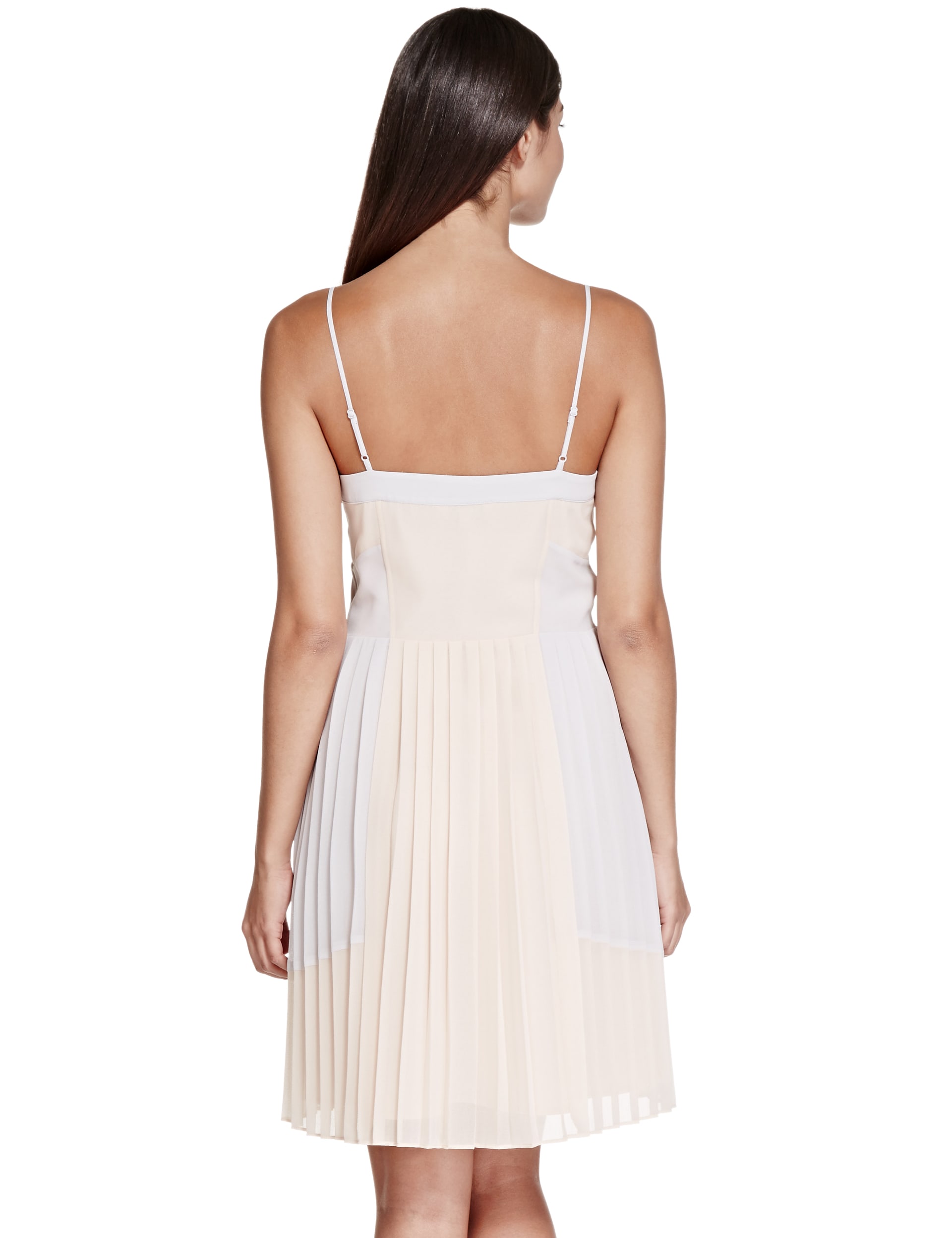 Pleated Fit & Flare Camisole Dress Image 2 of 4