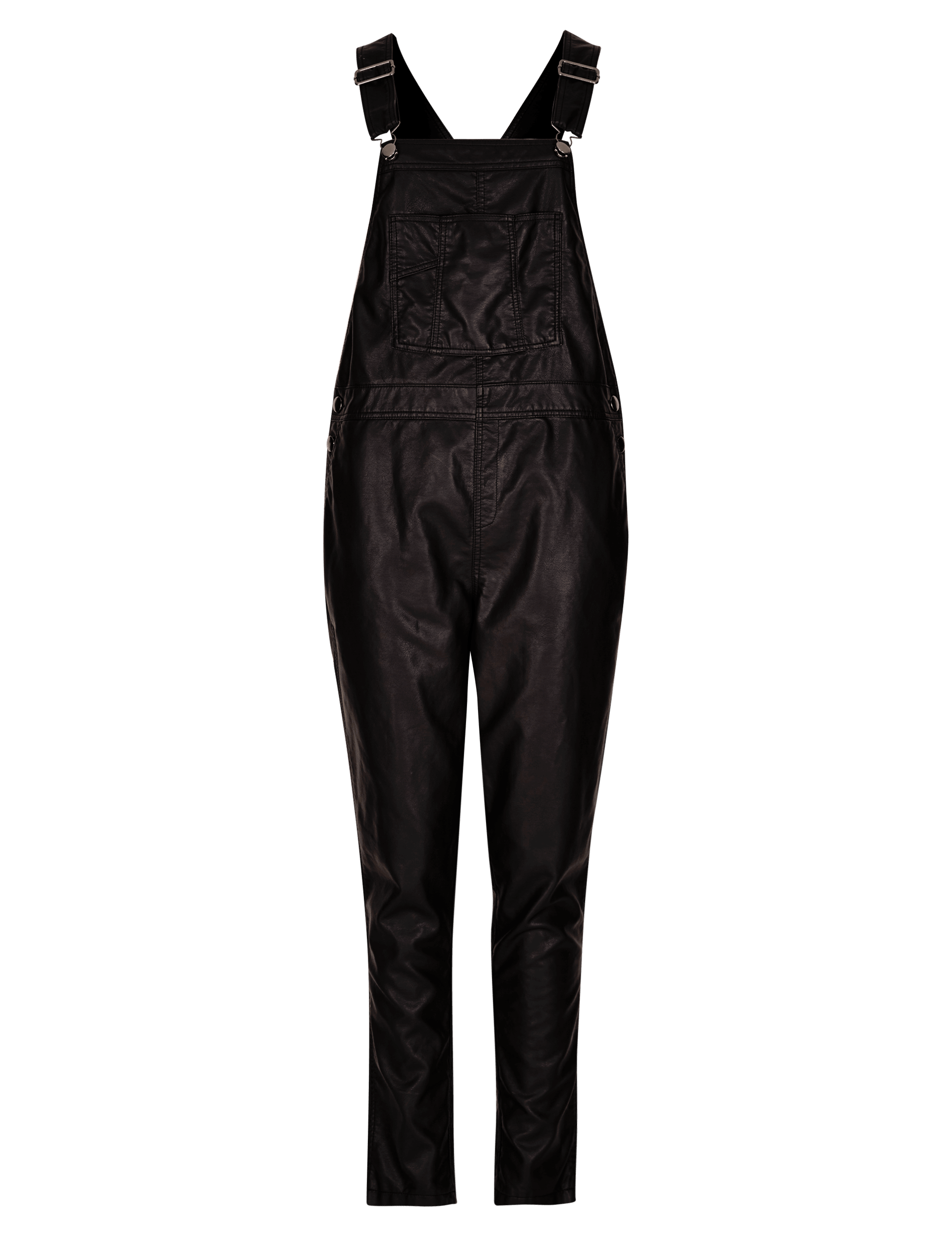 Faux Leather Jumpsuit Image 2 of 4