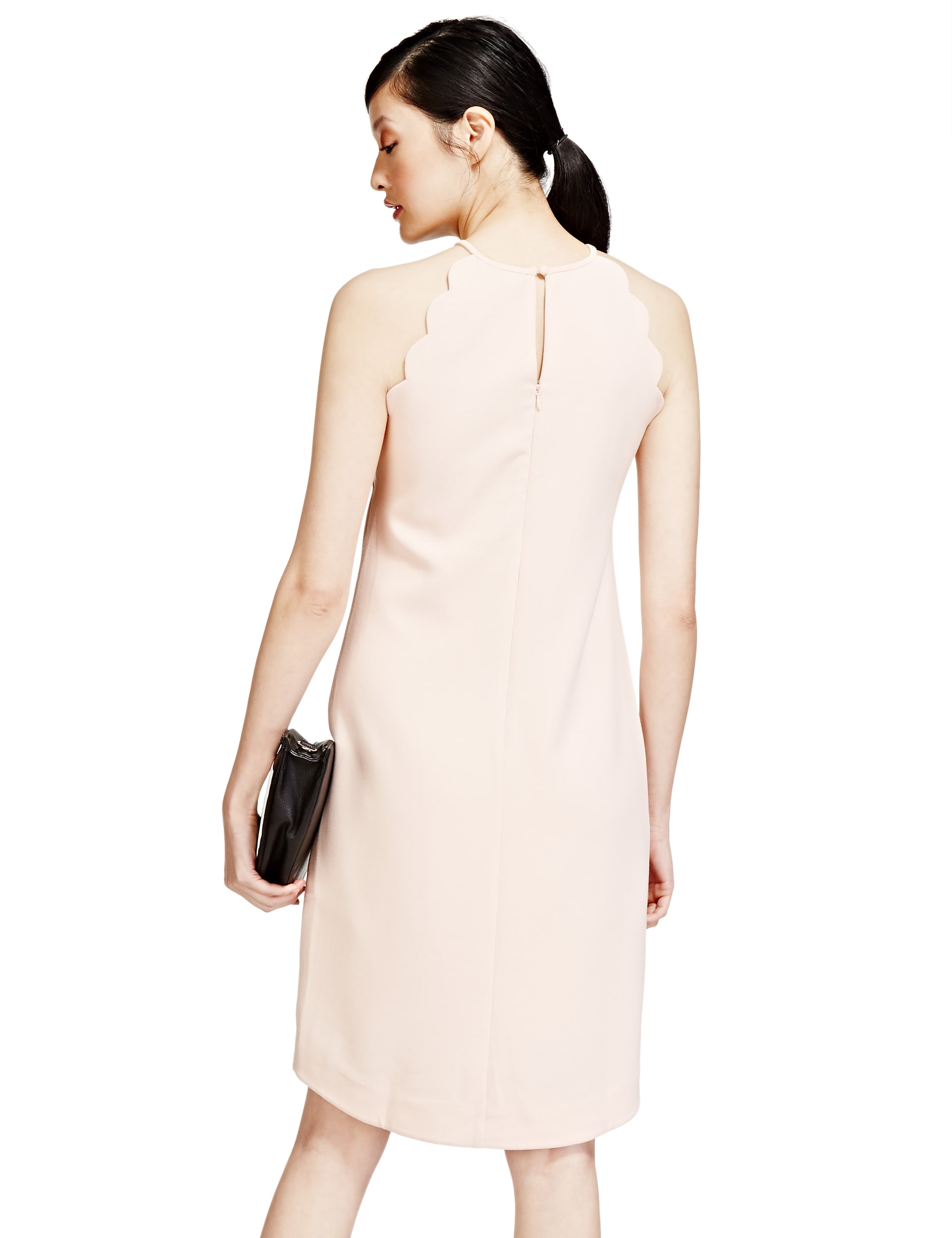 Scalloped Edge Shift Dress Image 2 of 4