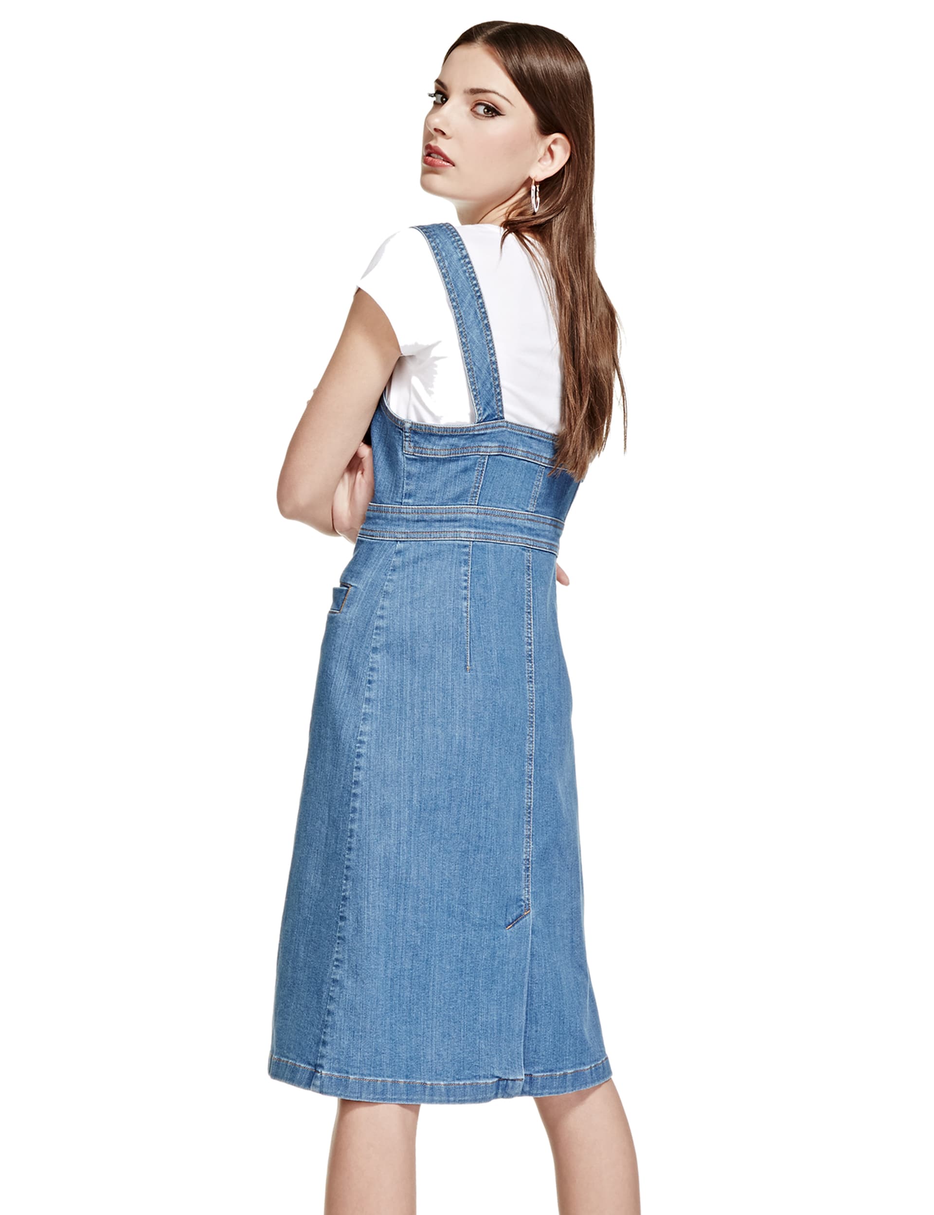 Denim Pinafore Dress Limited Edition M S