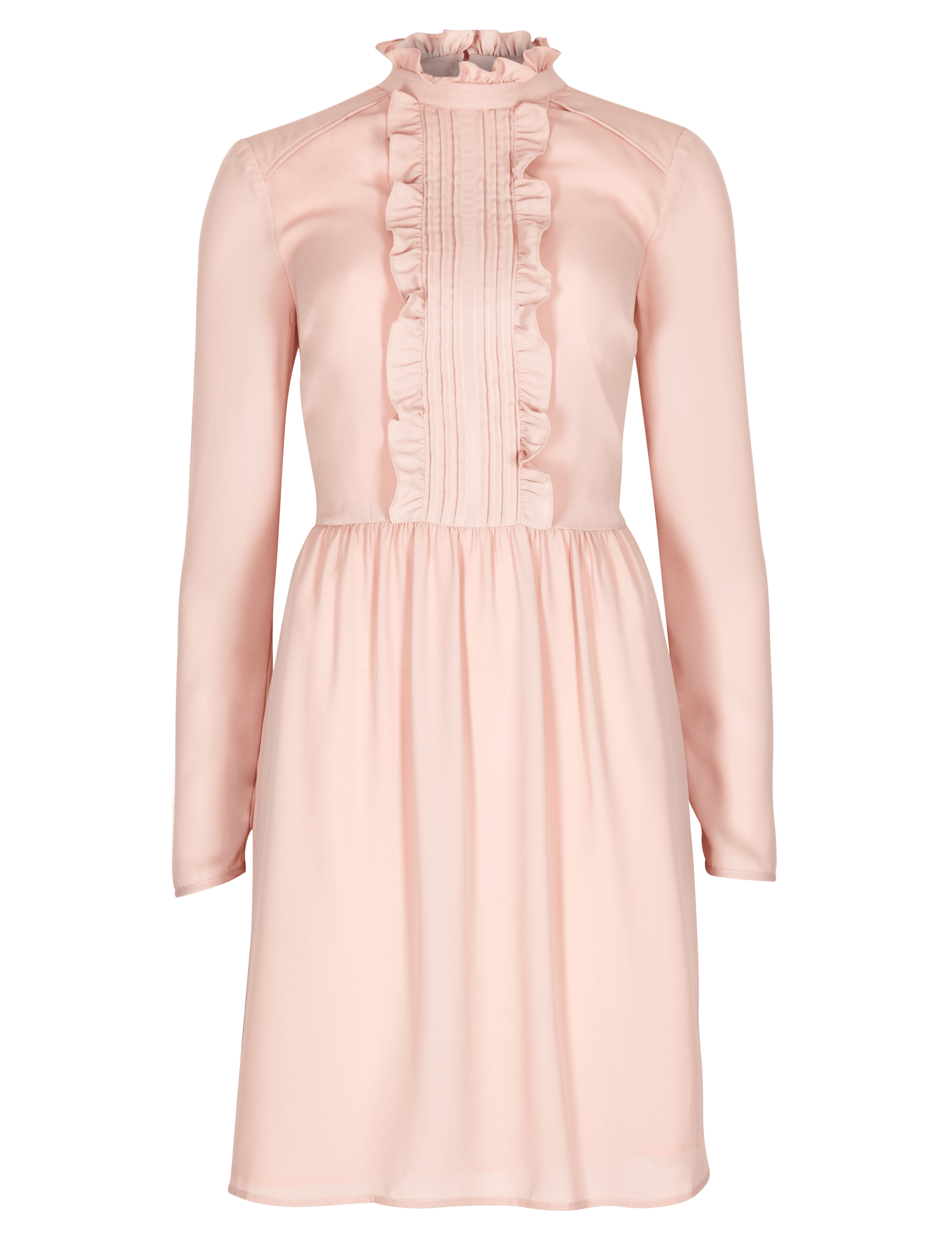 Long Sleeve Babydoll Frill Dress Image 2 of 4