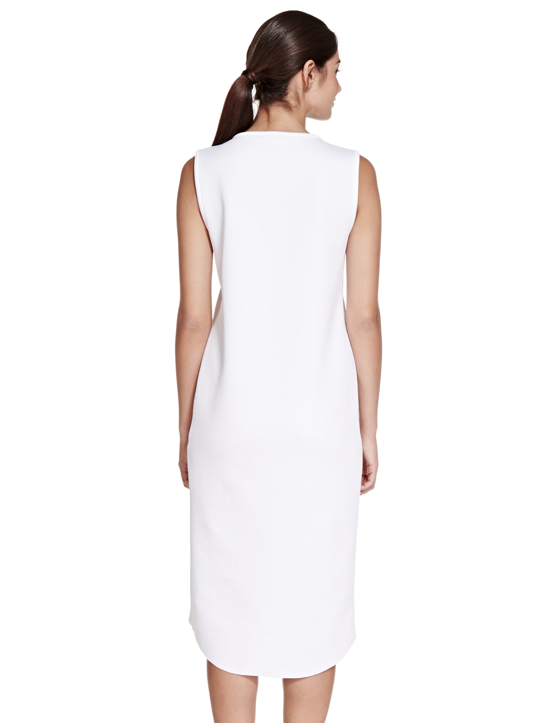 Neoprene Jewel Embellished Vest Dress Image 2 of 3