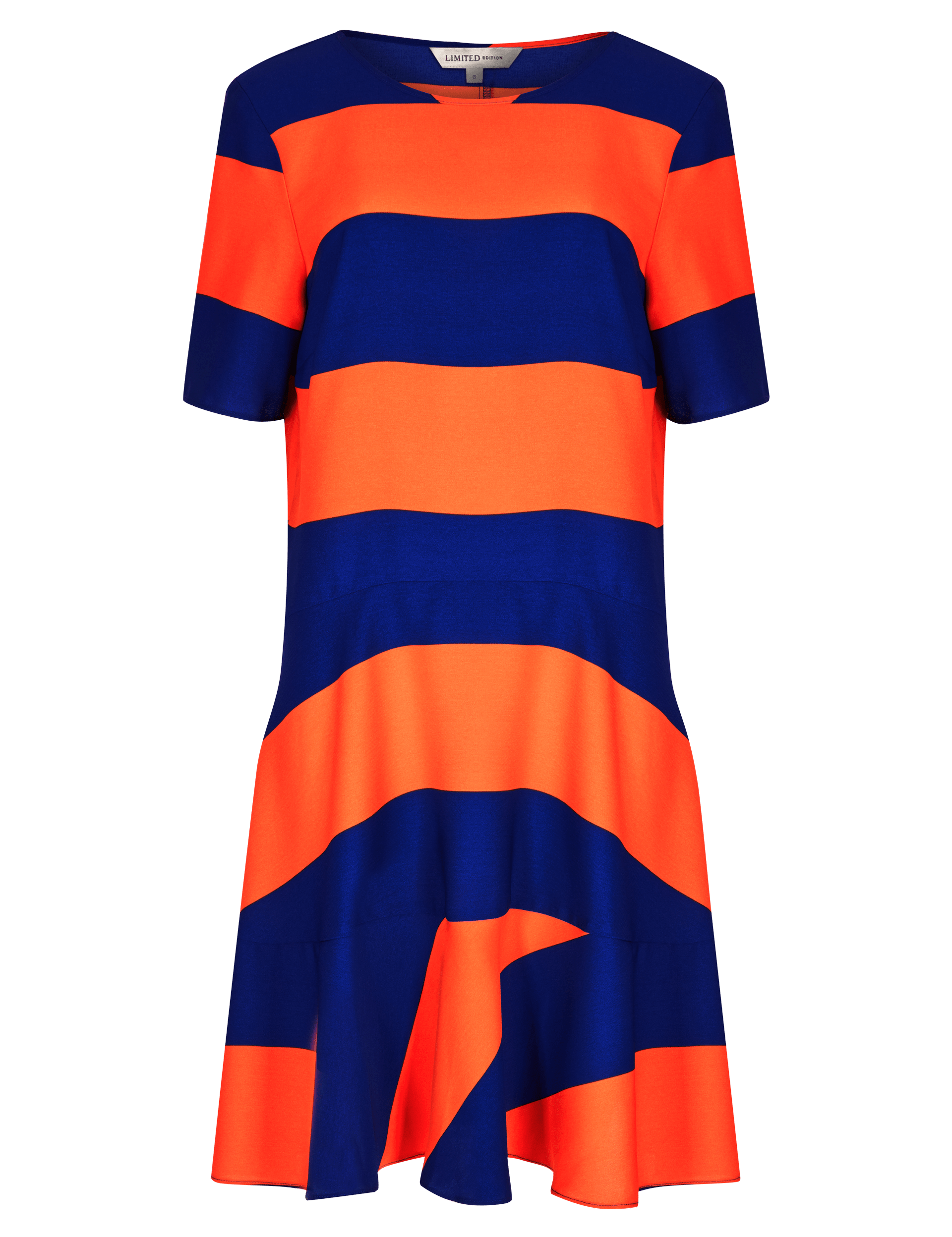 Wide Striped Drop Waist Dress Image 2 of 4