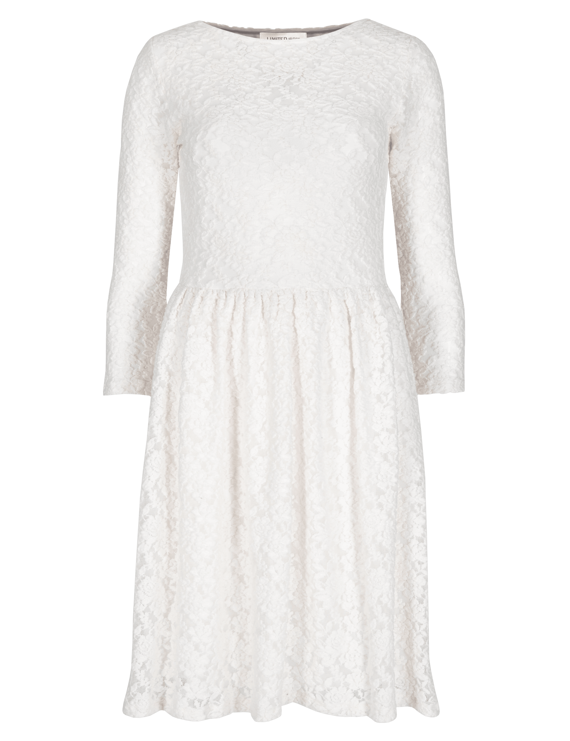 Textured Lace Fit & Flare Dress Image 2 of 4