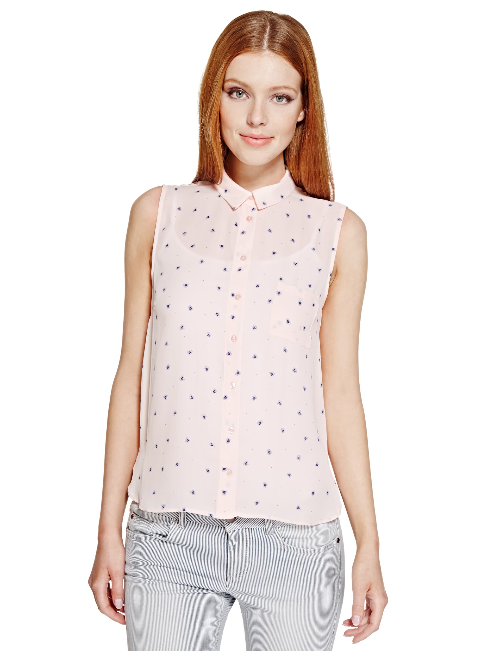 Heart Printed Blouse Image 2 of 4