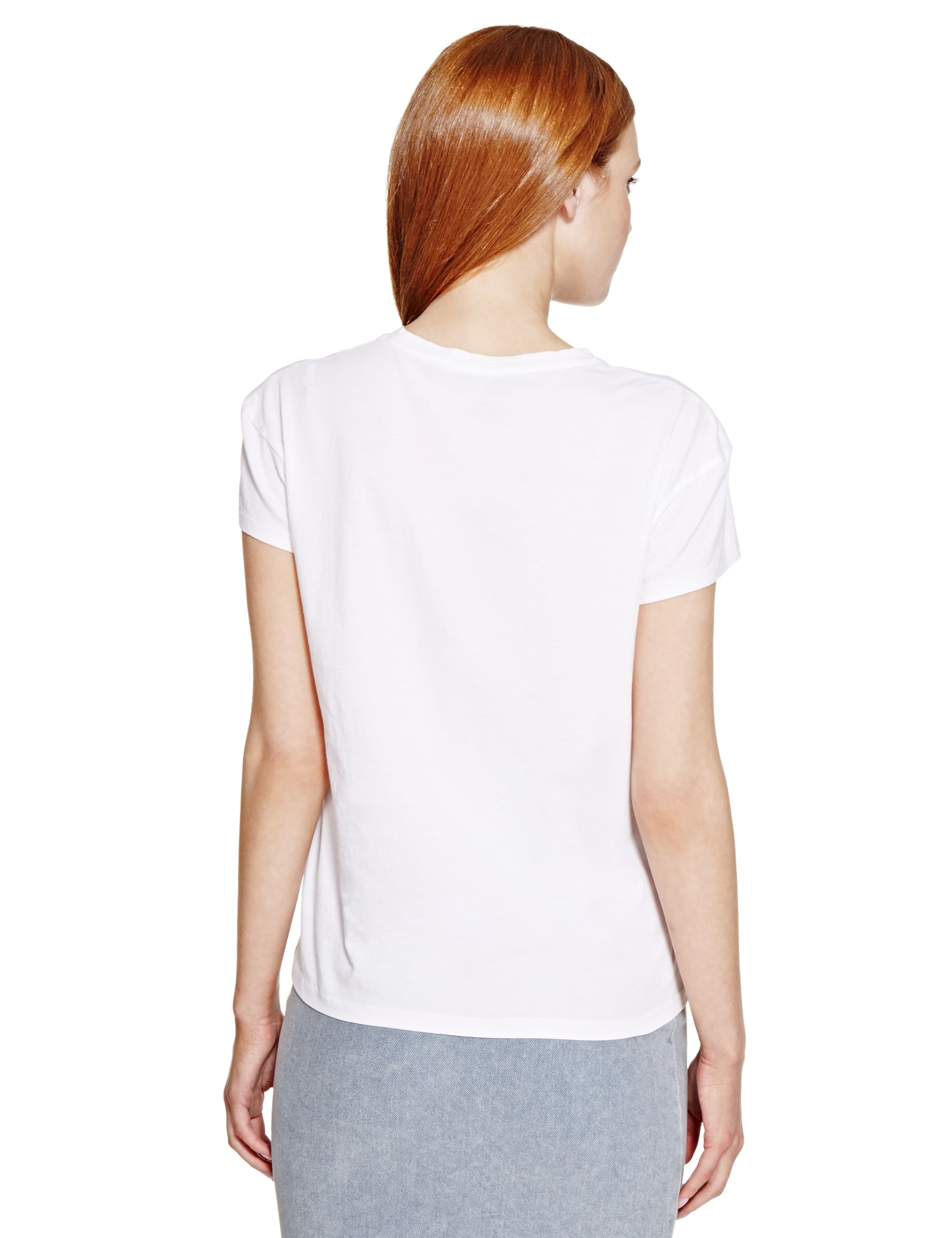 Pure Cotton French Logo T-Shirt Image 2 of 4