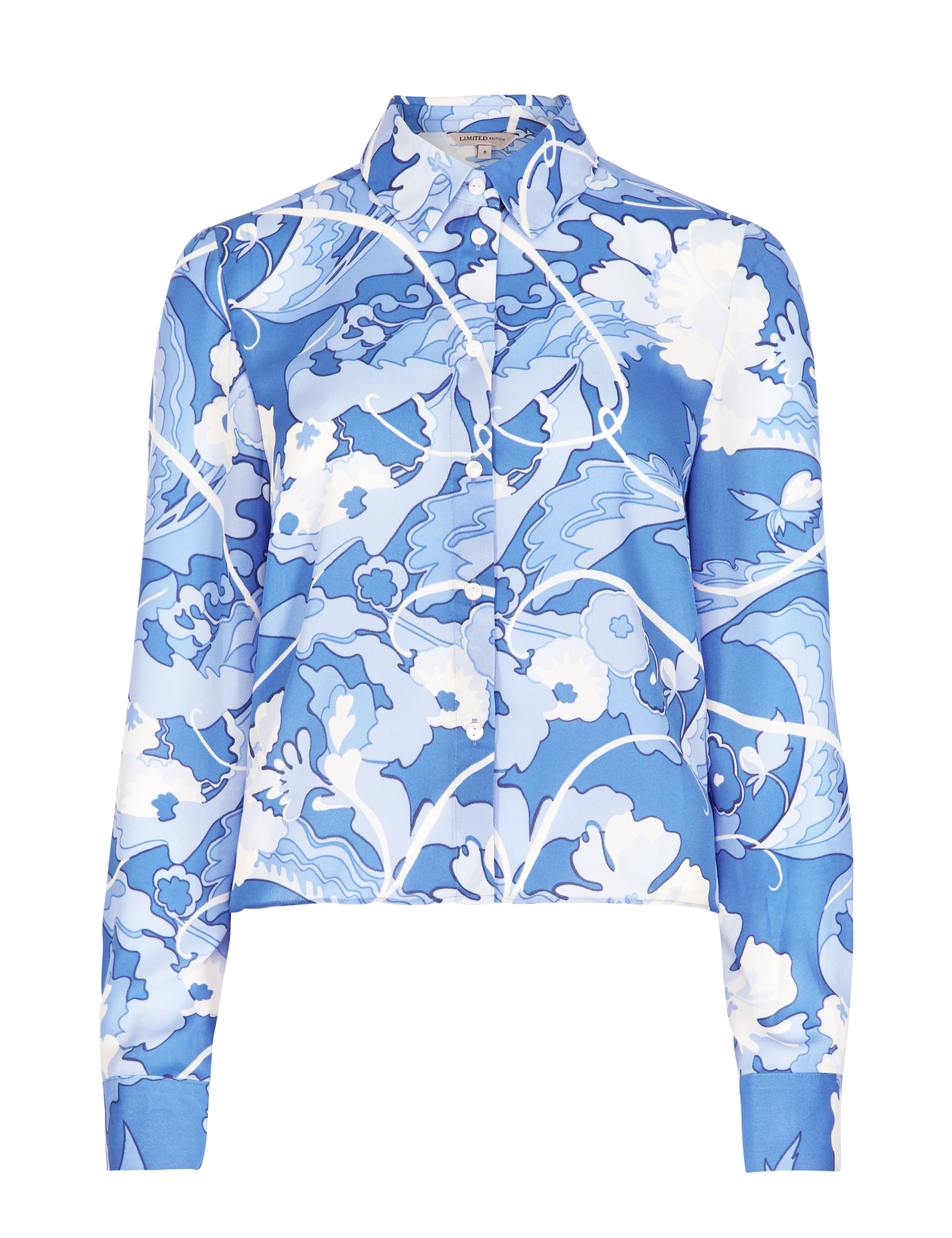 Cropped Floral Shirt Image 2 of 4