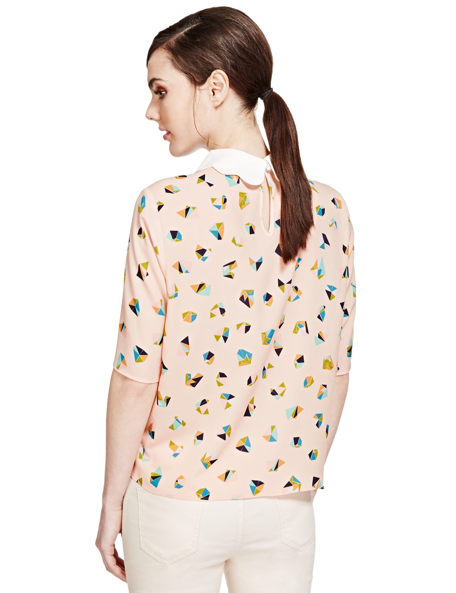 Facet Print Blouse Image 2 of 4