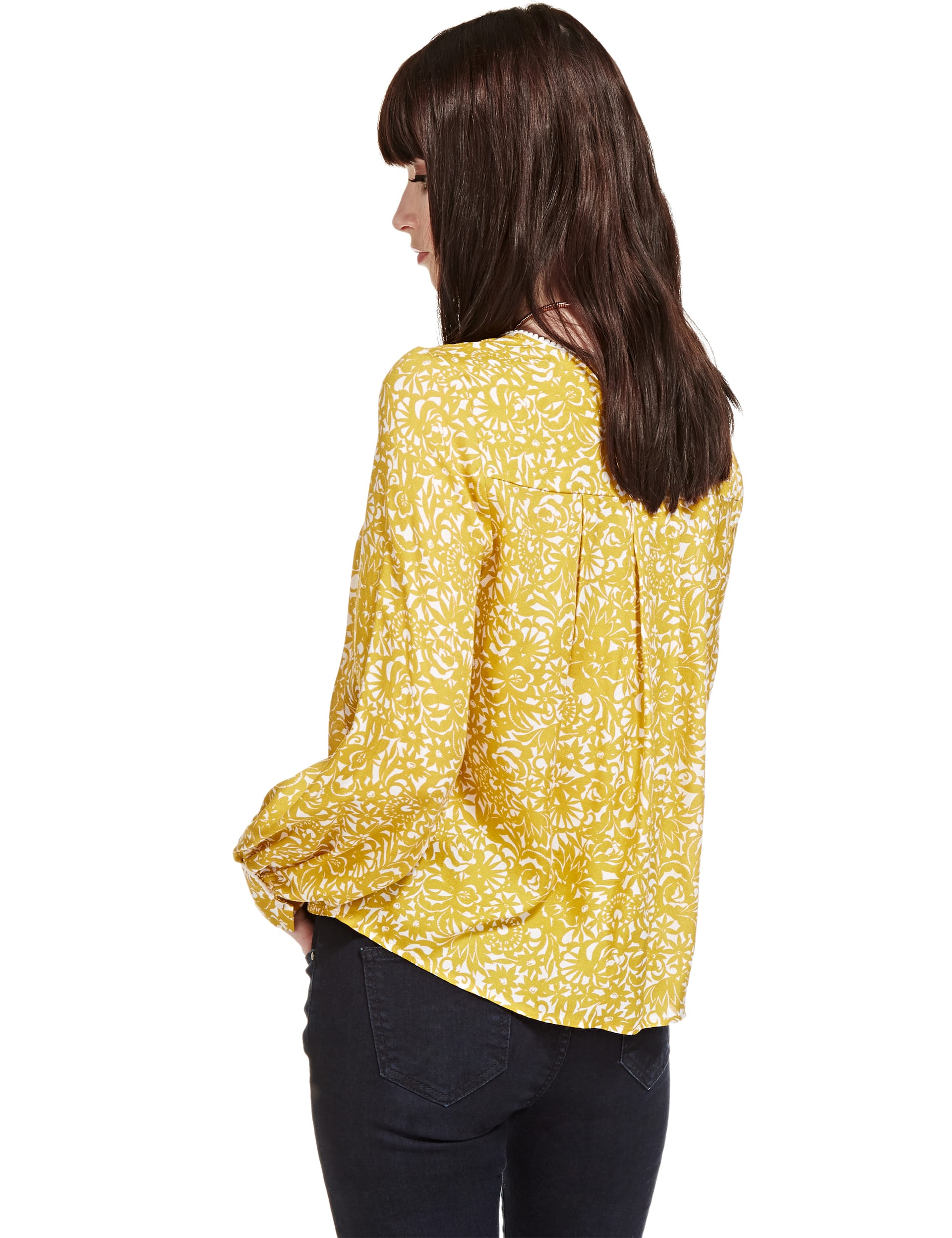 Floral Peasant Blouse Image 2 of 4