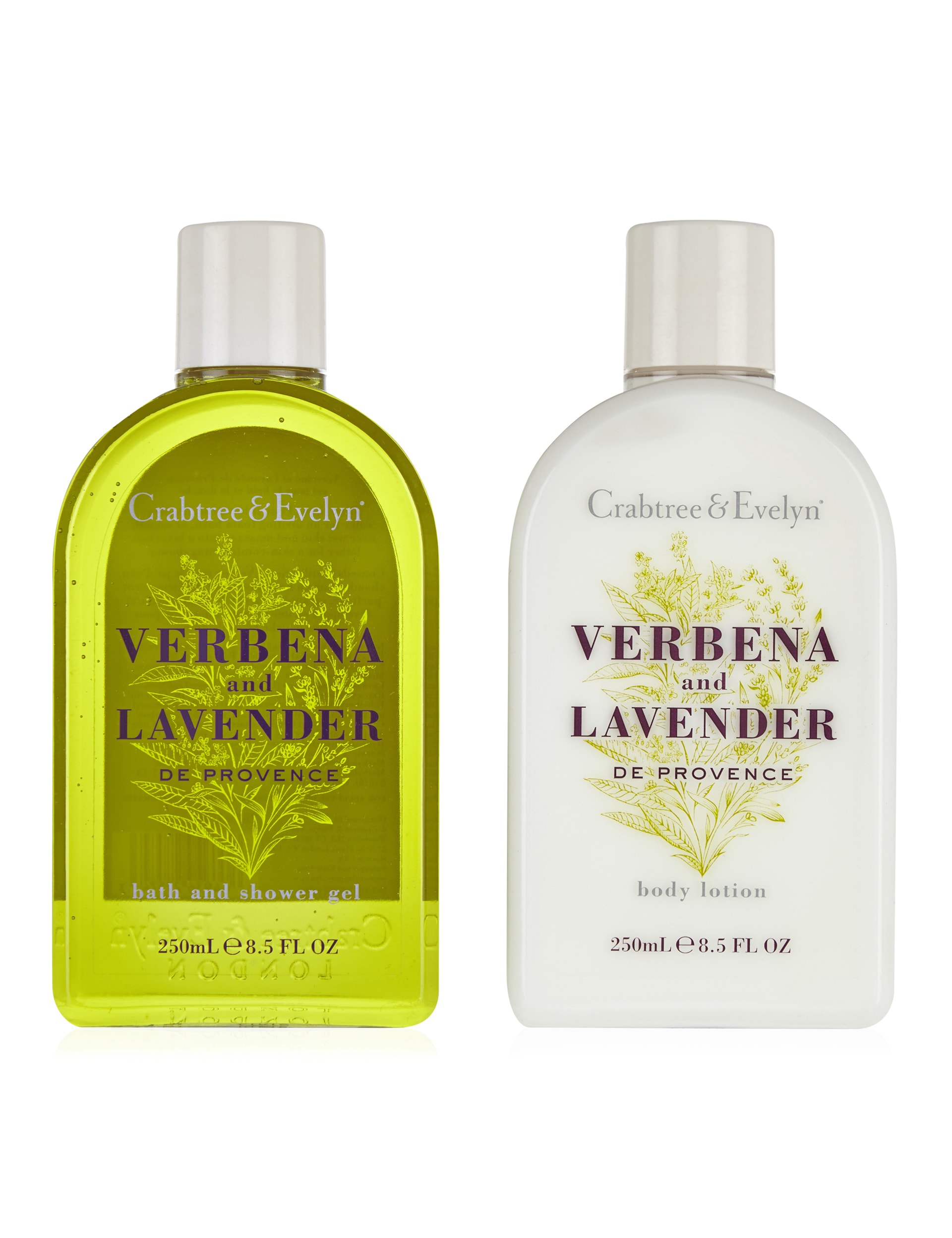 Crabtree Evelyn LAVENDER Body Lotion Bath & Shower Gel Duo Set cheapest 16.9 fl oz Each