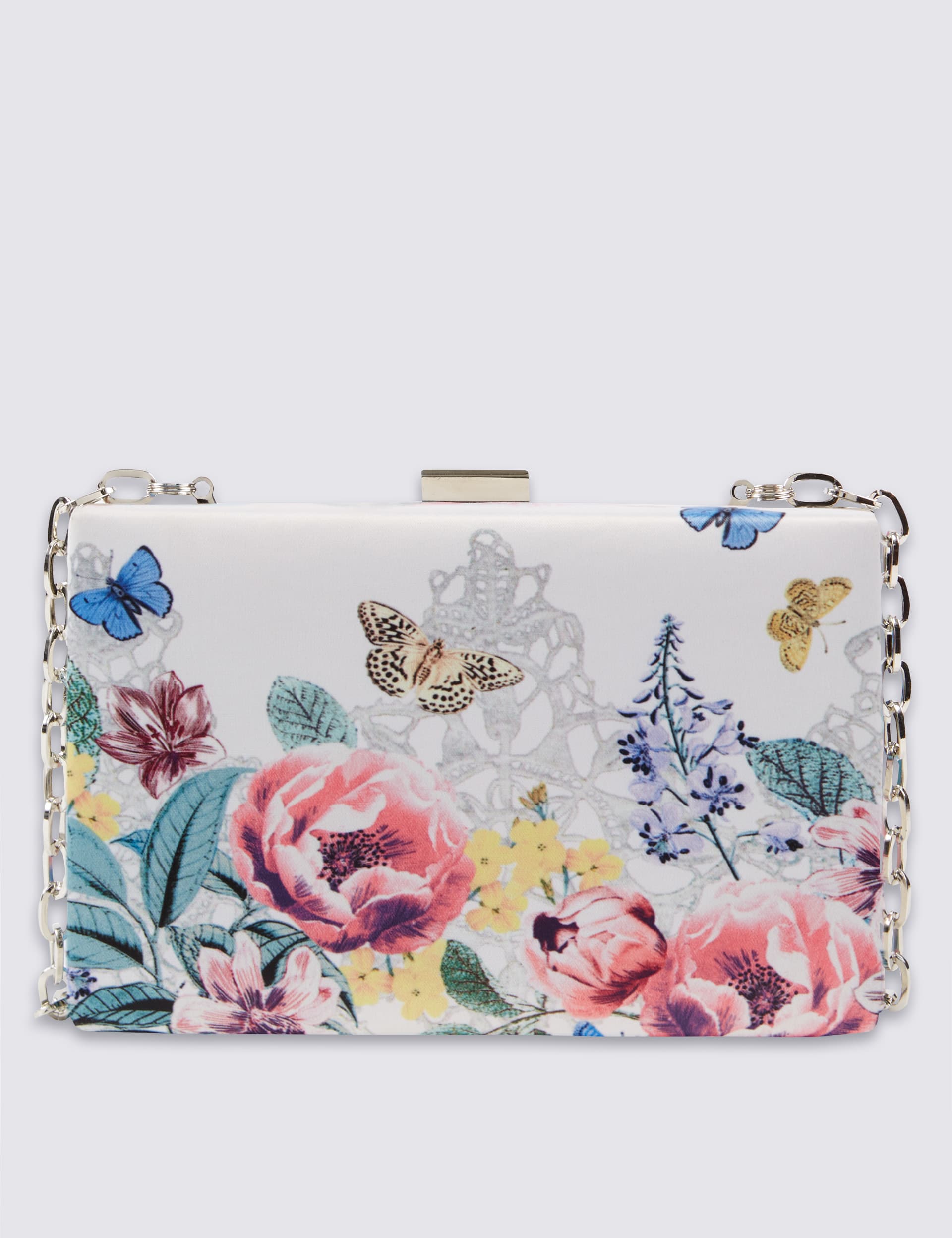 Floral Box Clutch Bag Image 2 of 6
