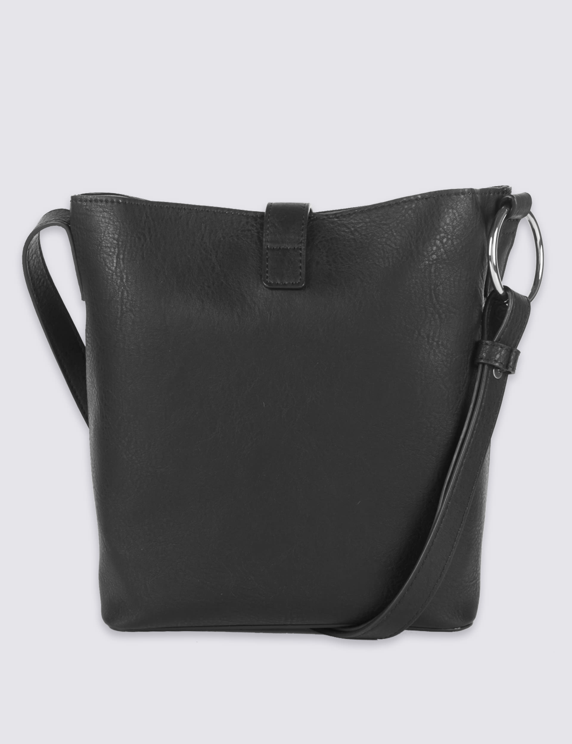 Faux Leather Ring Detail Across Body Bag Image 2 of 7