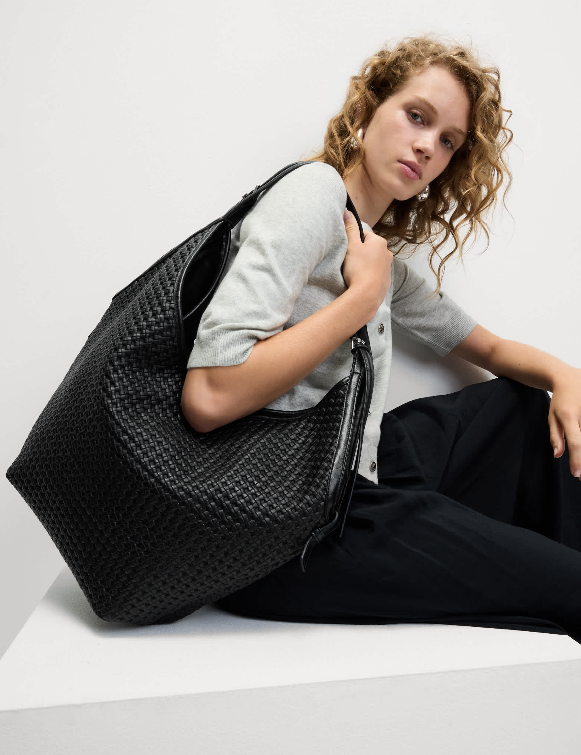 Faux Leather Tote Bag