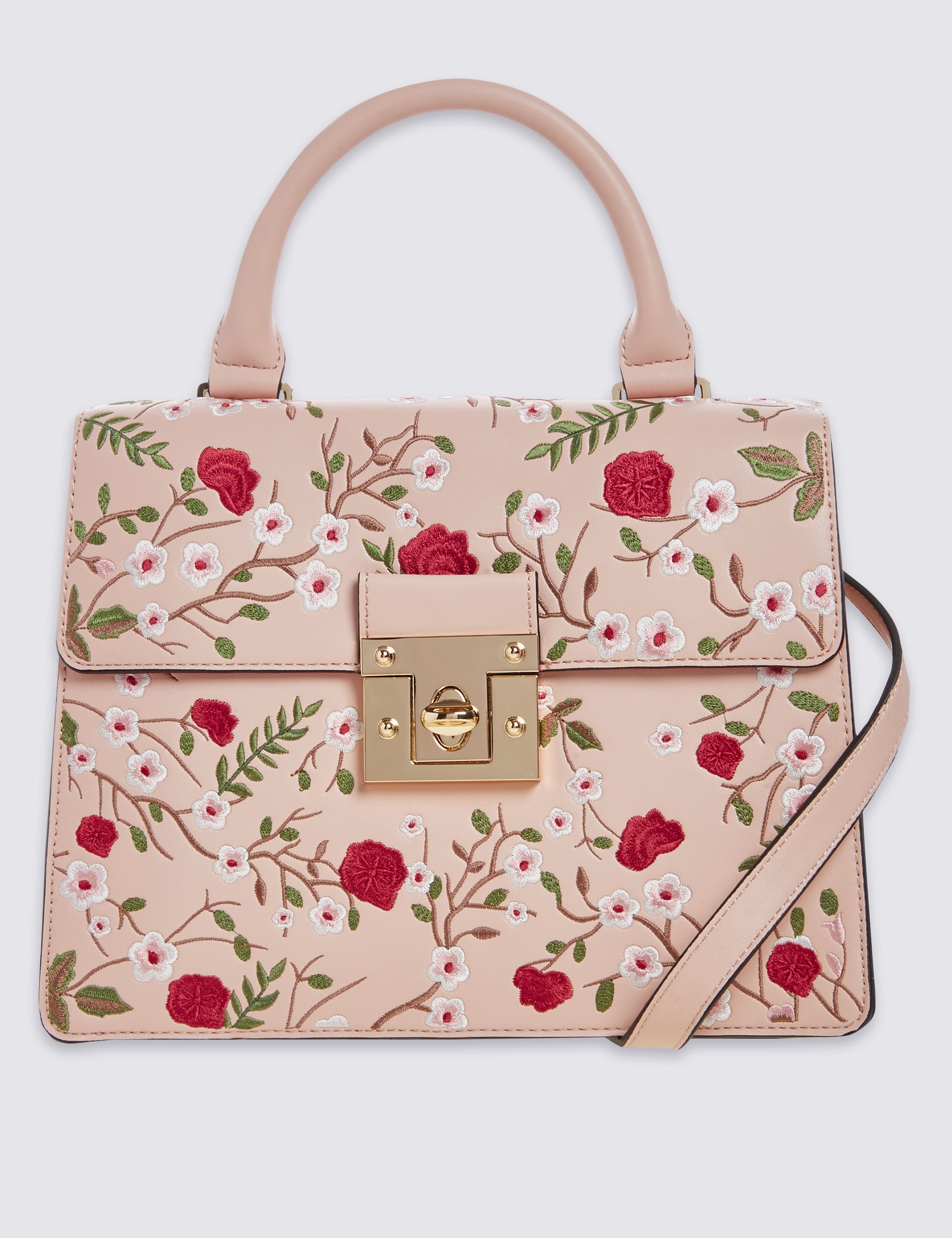 Faux Leather Top Handle Tote Bag Image 2 of 7