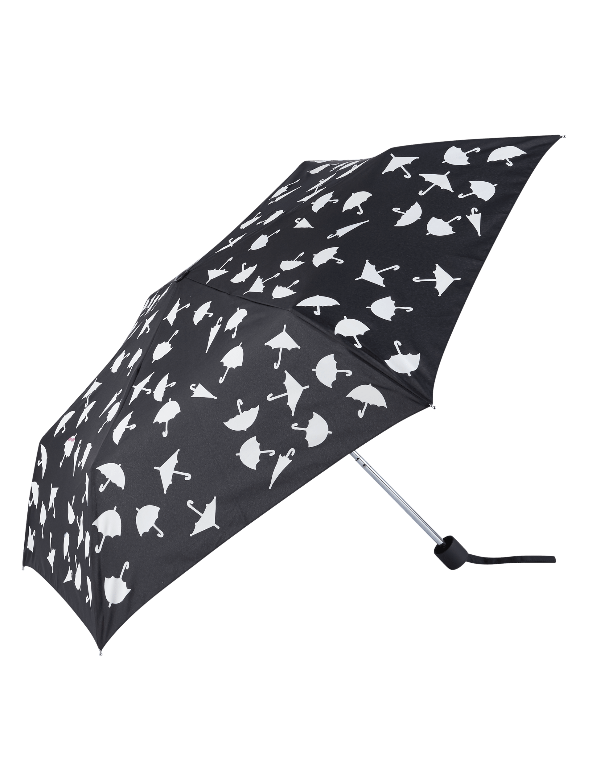 Colour Changing Umbrella Print Compact Umbrella with Stormwear™ Image 2 of 5