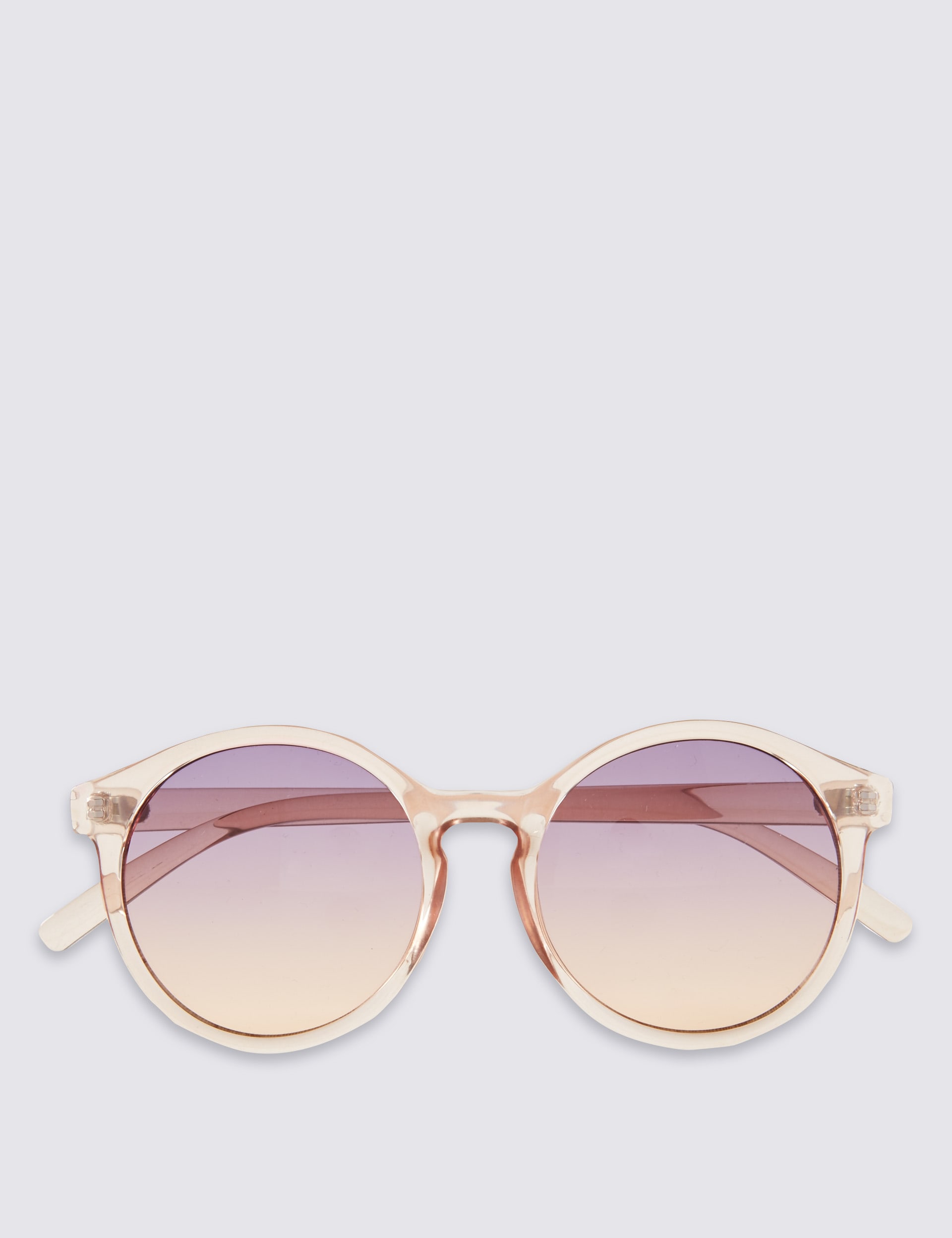 Round Flash Lens Sunglasses Image 2 of 3