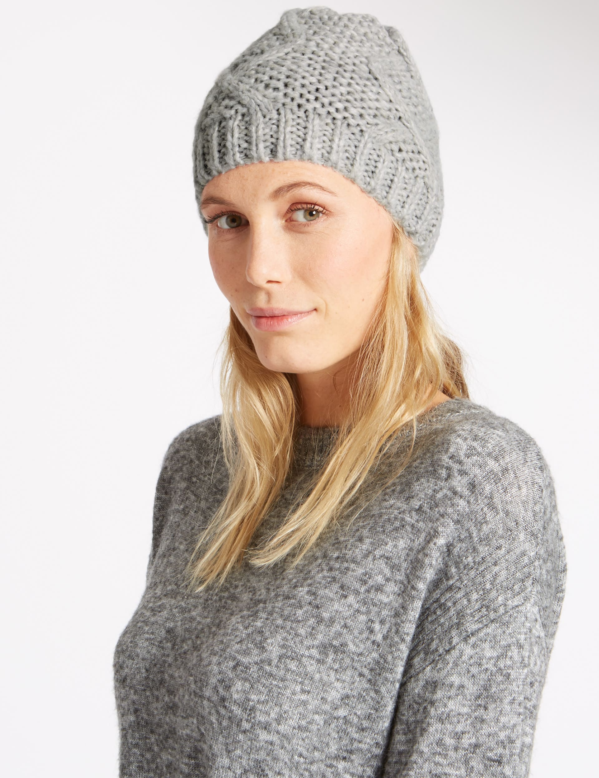 Cable Beanie Hat Image 2 of 3
