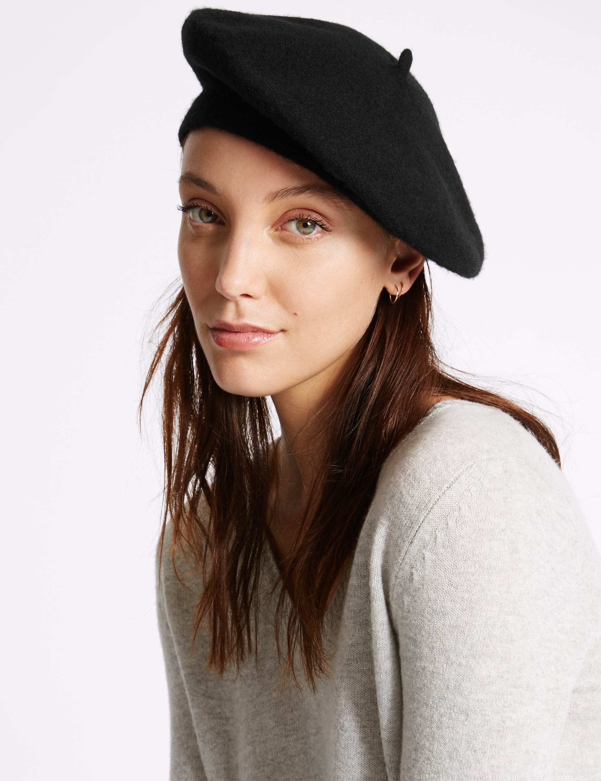 Felt Beret Hat Image 2 of 3