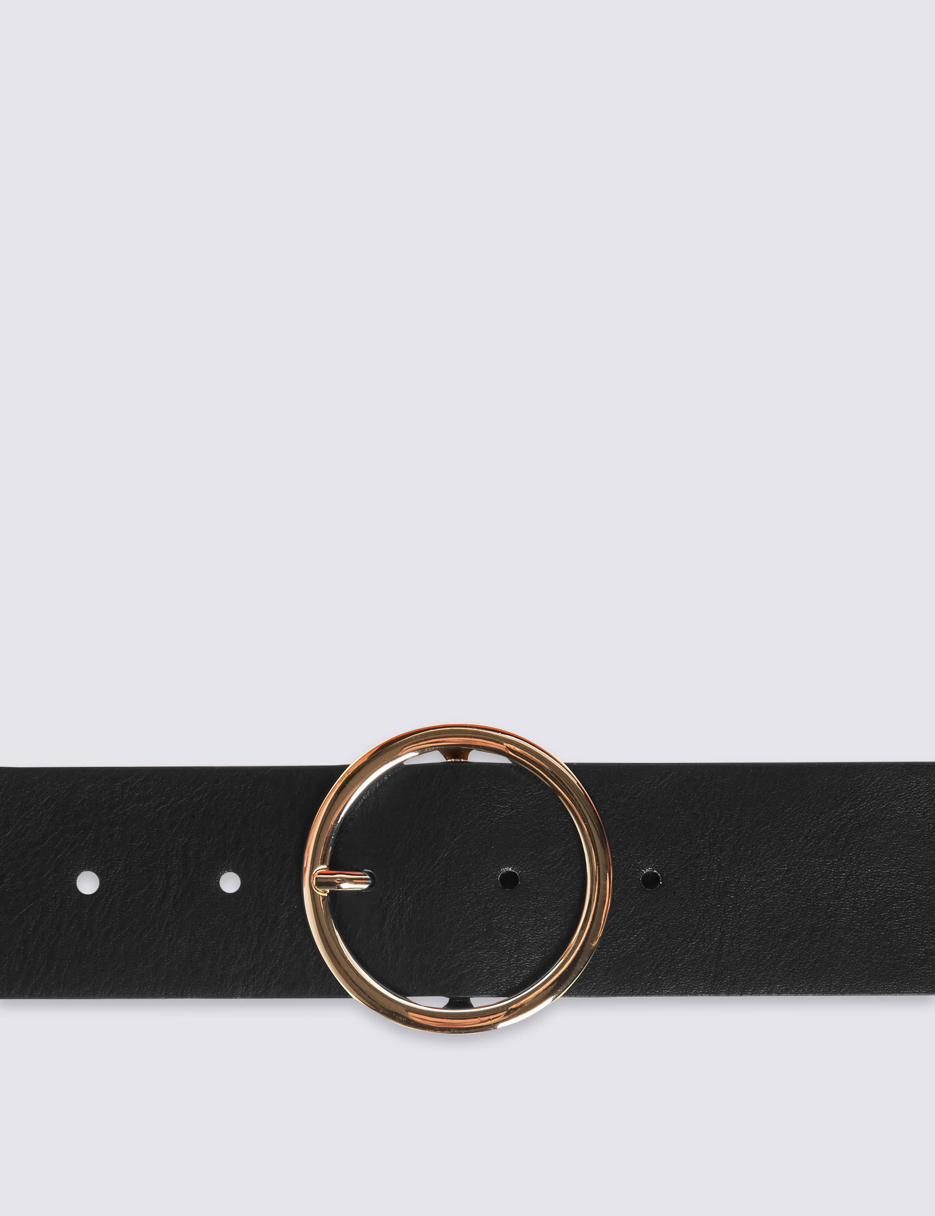 Faux Leather Round Buckle Hip Belt Image 2 of 3