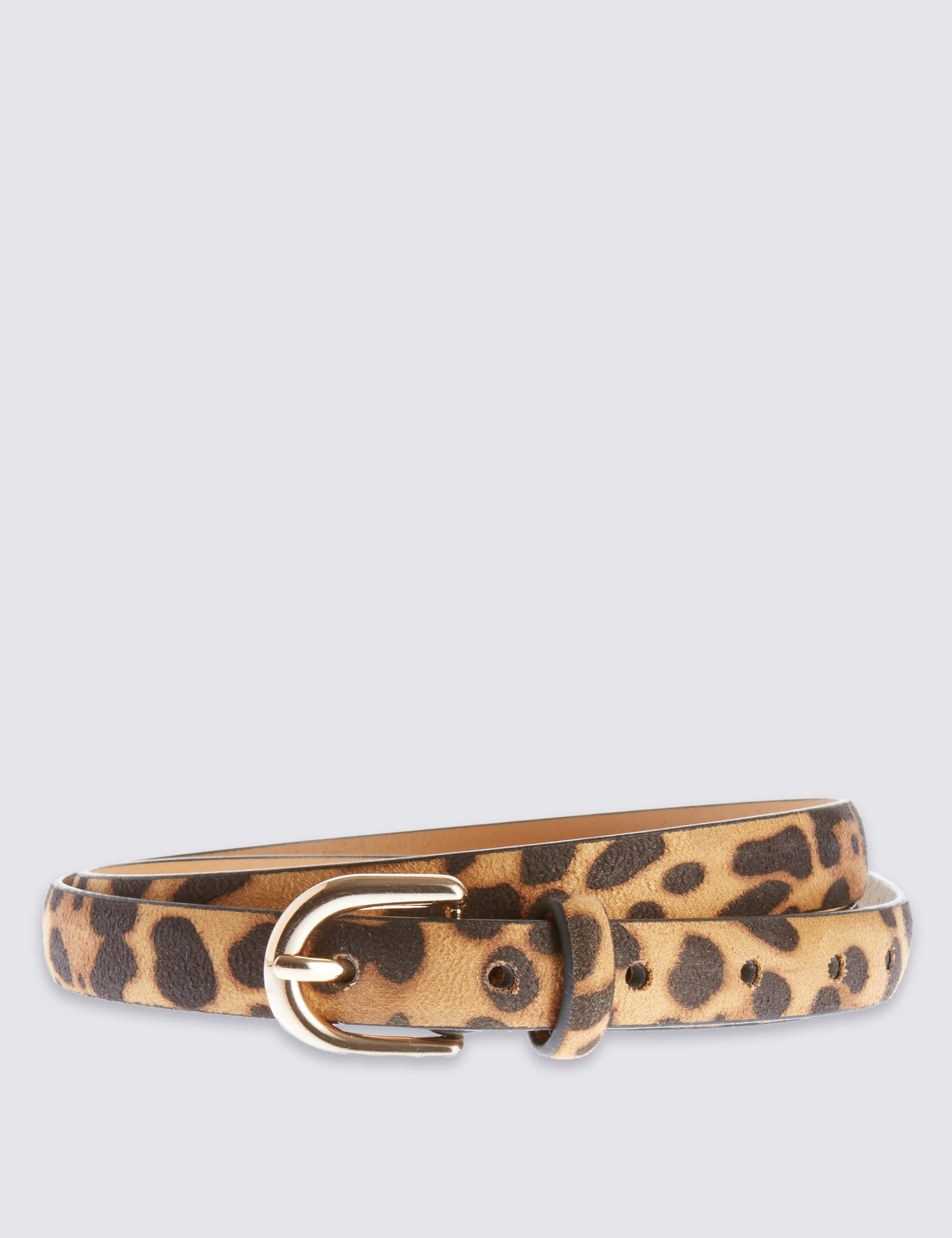 Faux Leather Leopard Belt Image 2 of 3