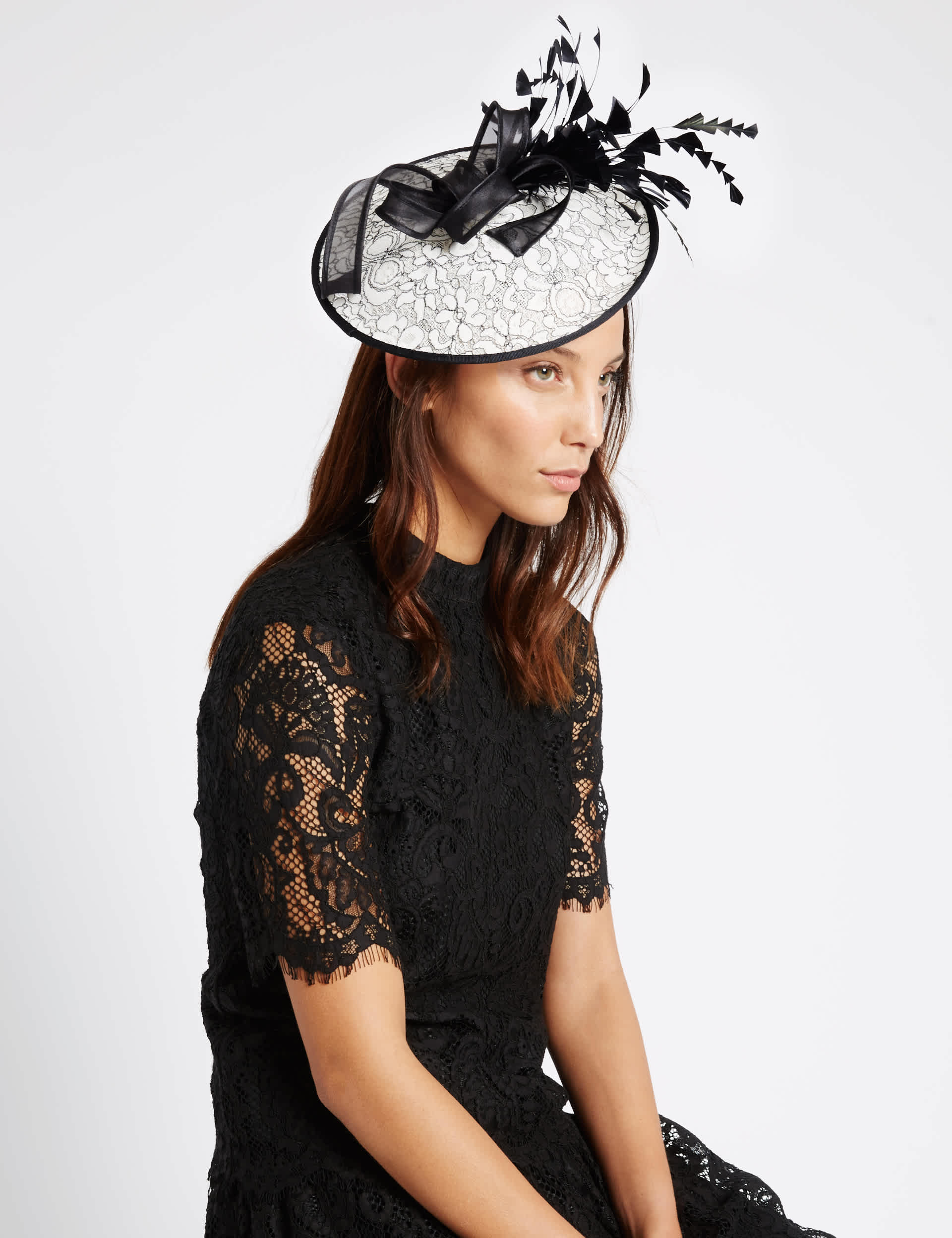 Lace Disc Fascinator Image 2 of 3