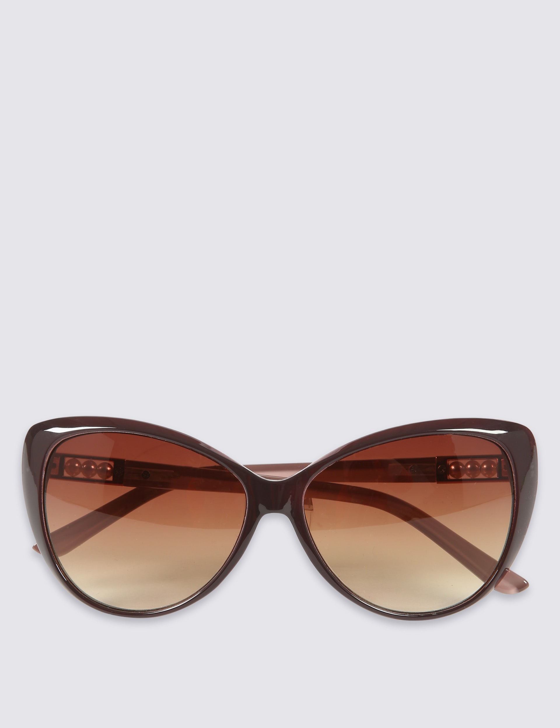 Pearl Arm Detail Oversized Sunglasses Image 2 of 3