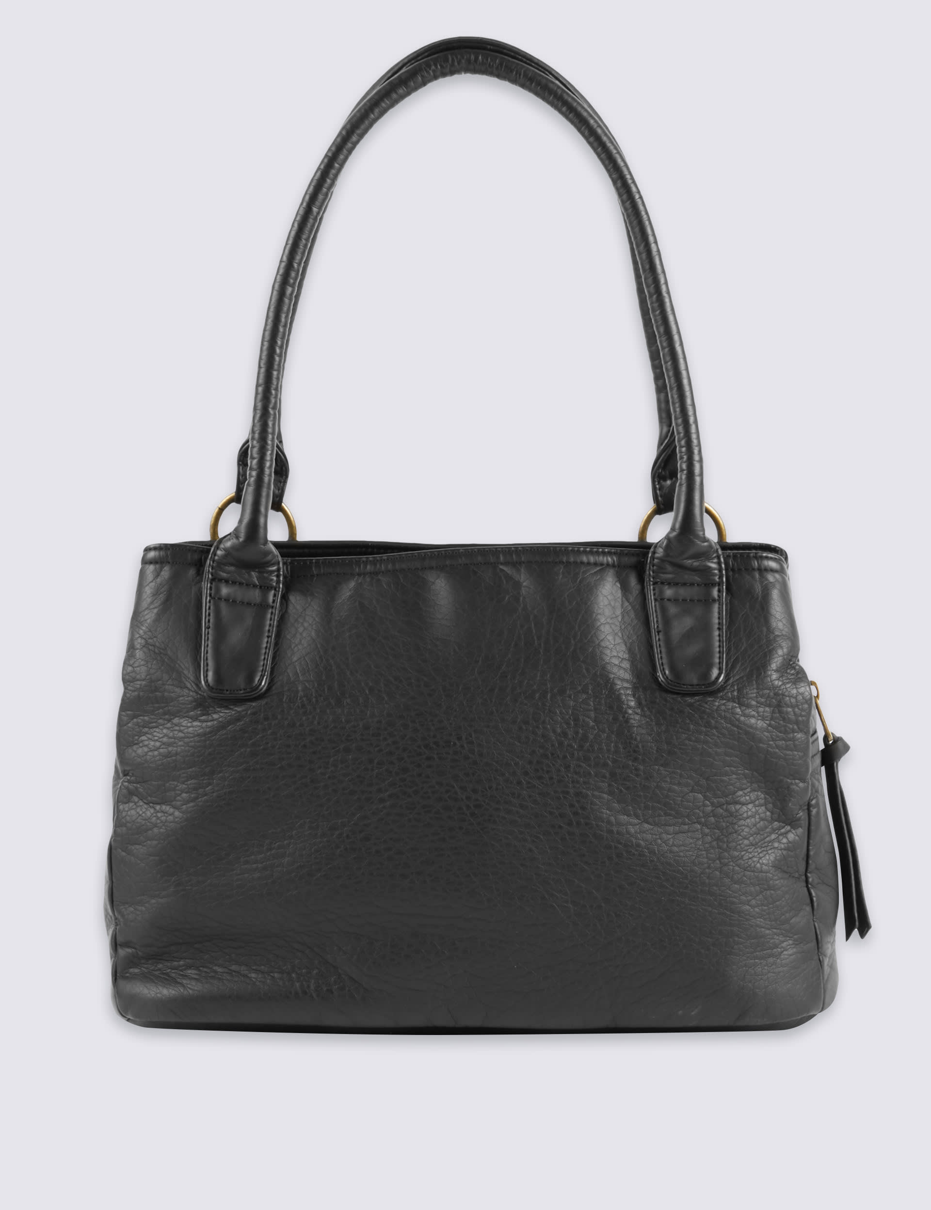 Faux Leather Buckle Tote Bag Image 2 of 7