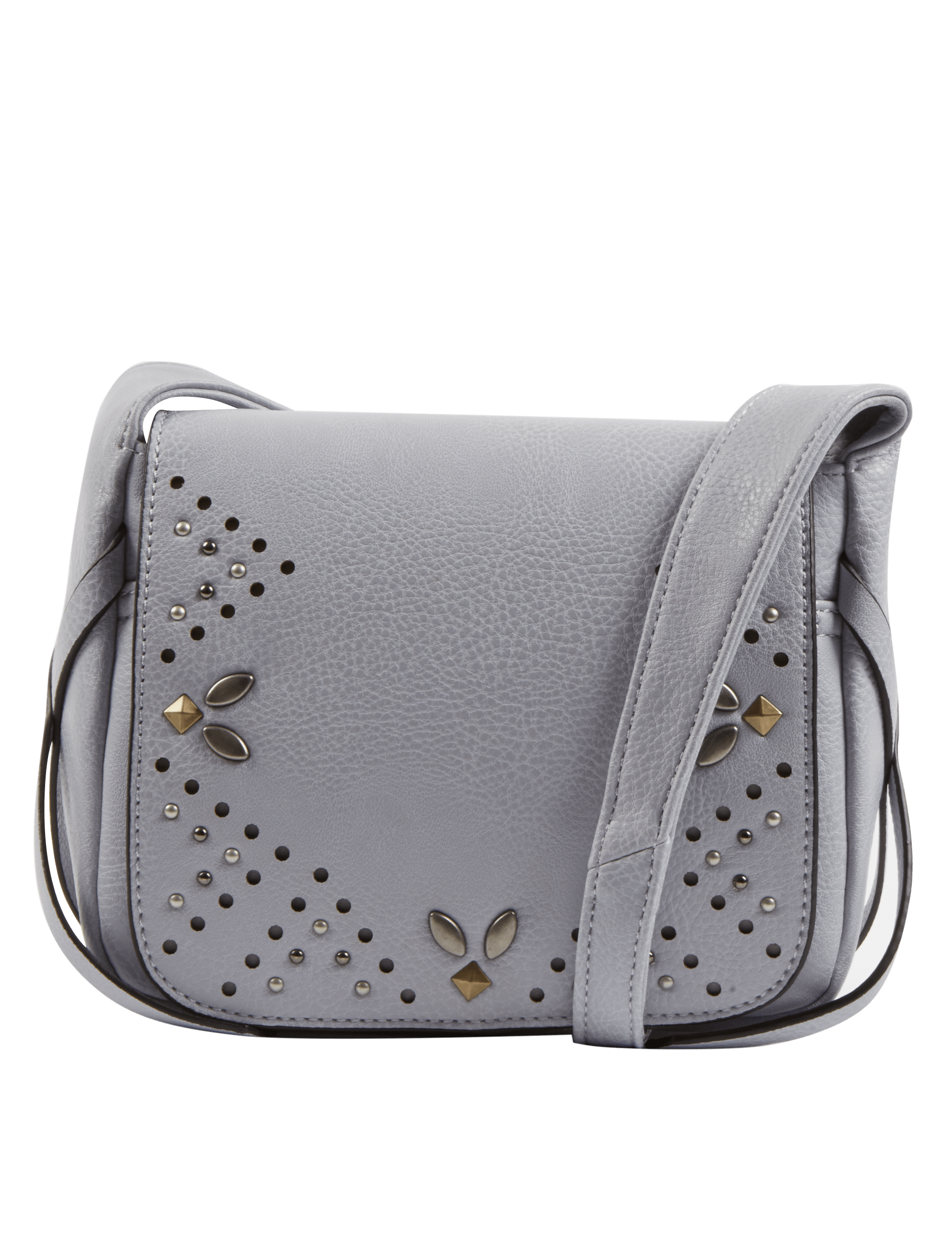 Faux Leather Stud Embellished Across Body Bag Image 2 of 6
