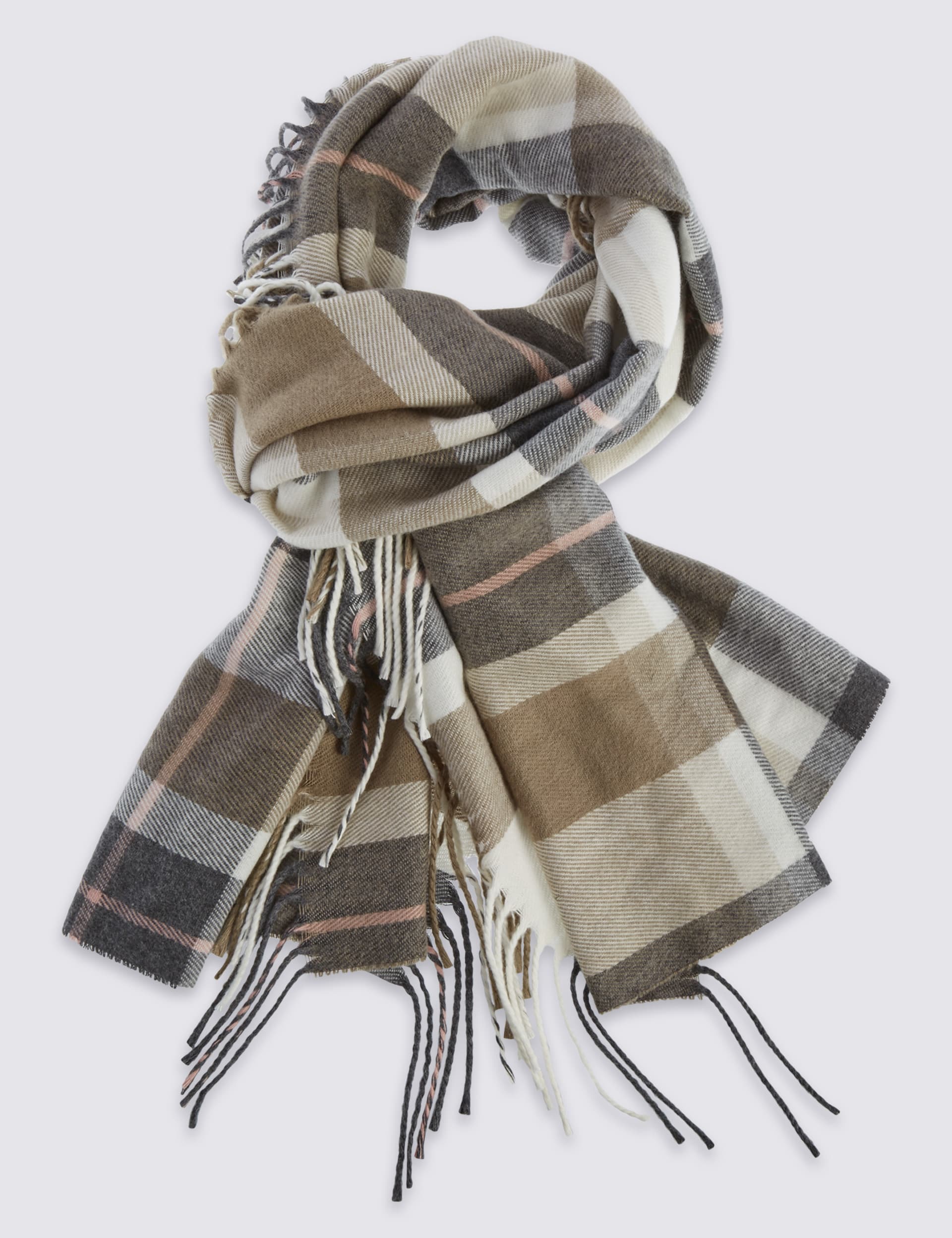 Elemental Side Fringe Tassel Scarf Image 2 of 4