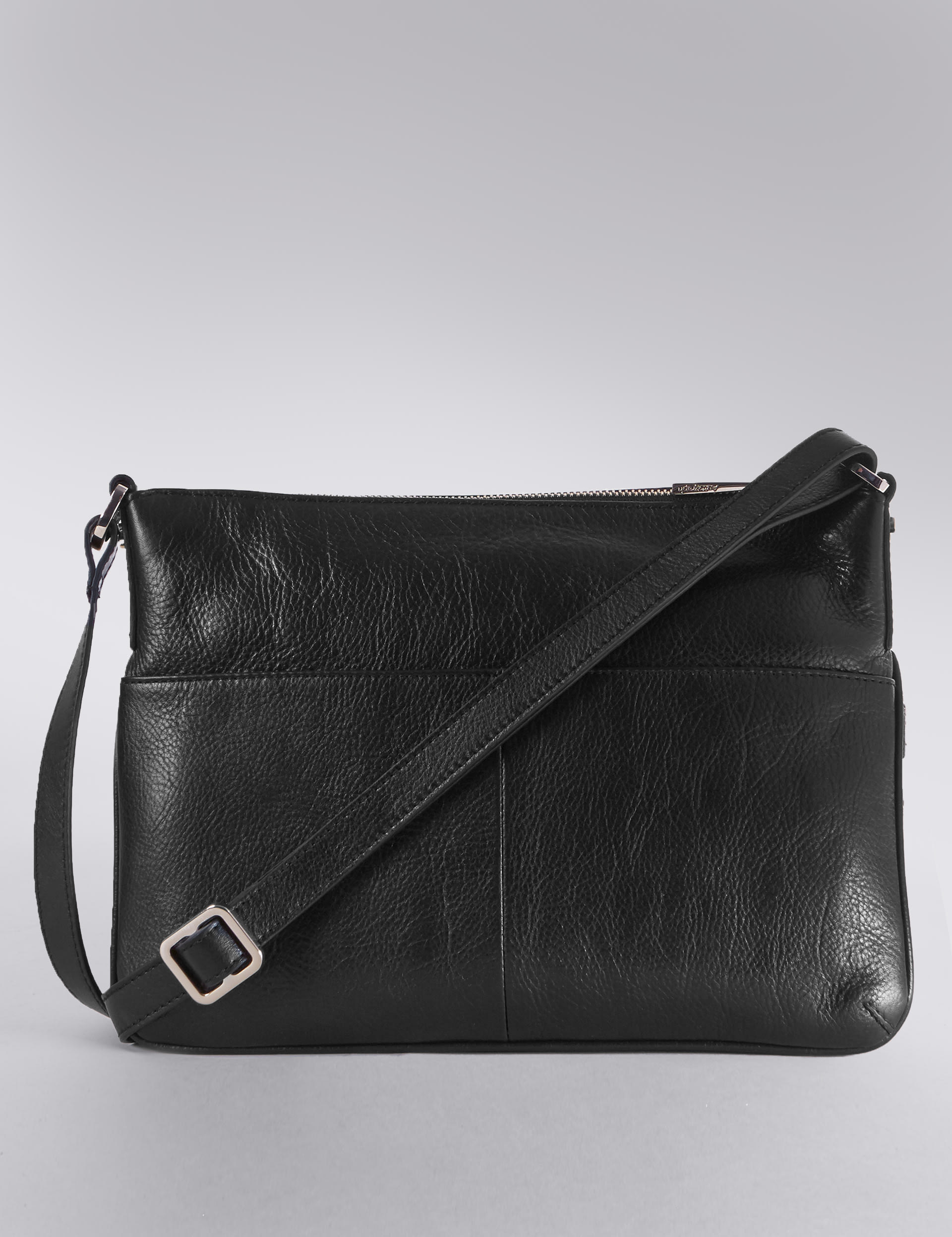 Leather Leopard Print Across Body Bag Image 2 of 5