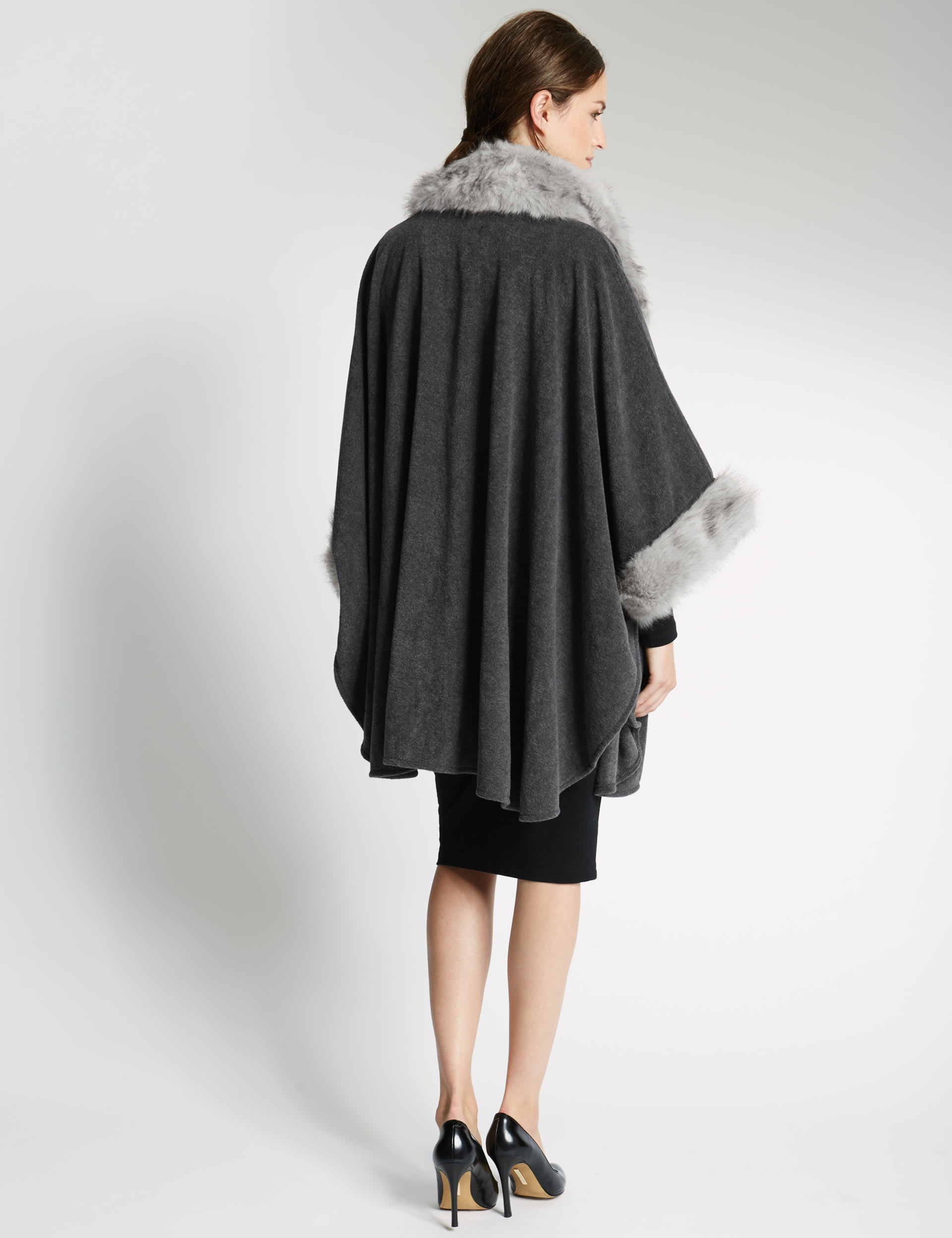 Fur Fleece Wrap Image 2 of 5