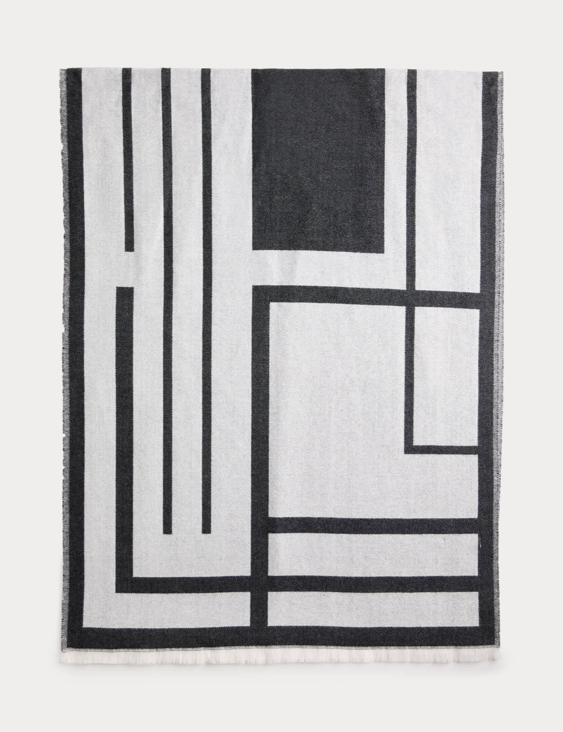 Black Printed Scarves