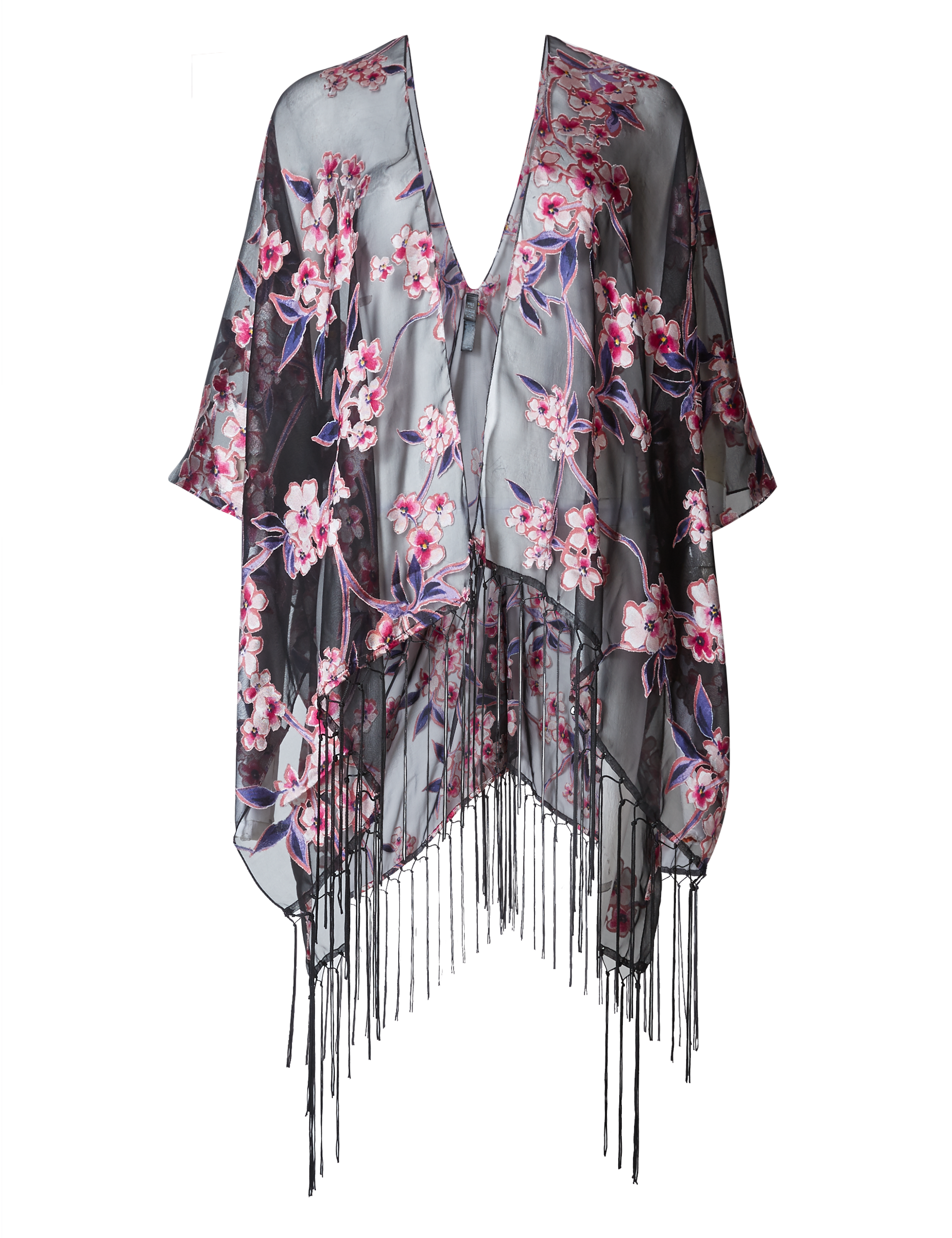 Floral Blossom Burnout Kimono Image 2 of 5