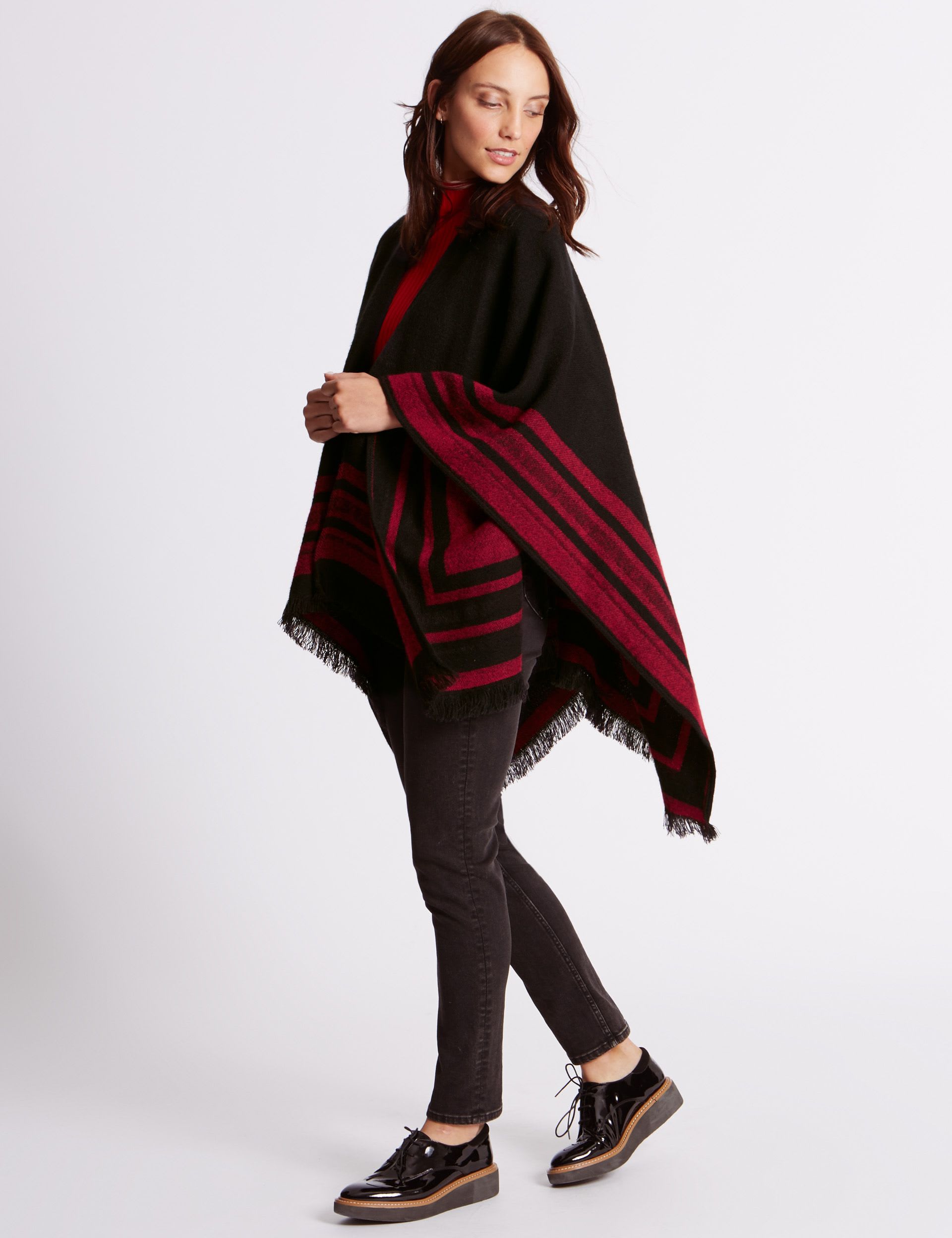 Striped Reversible Wrap | M&S IE