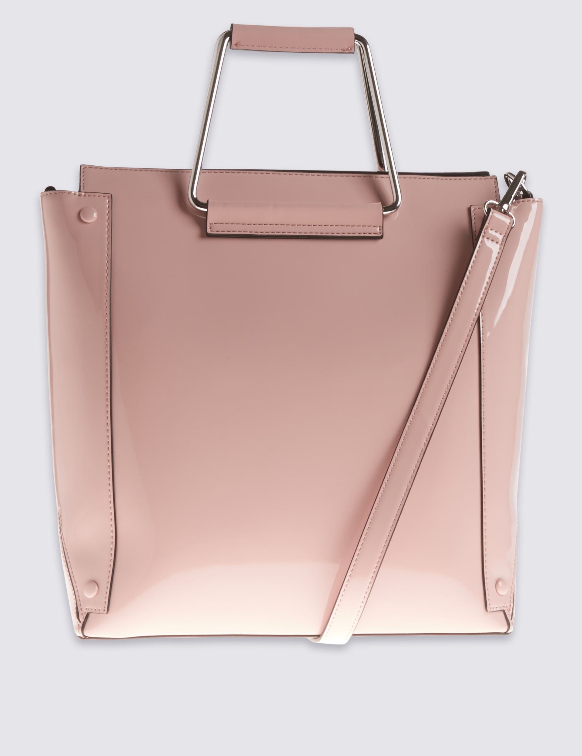 Metal handle tote bag 2025