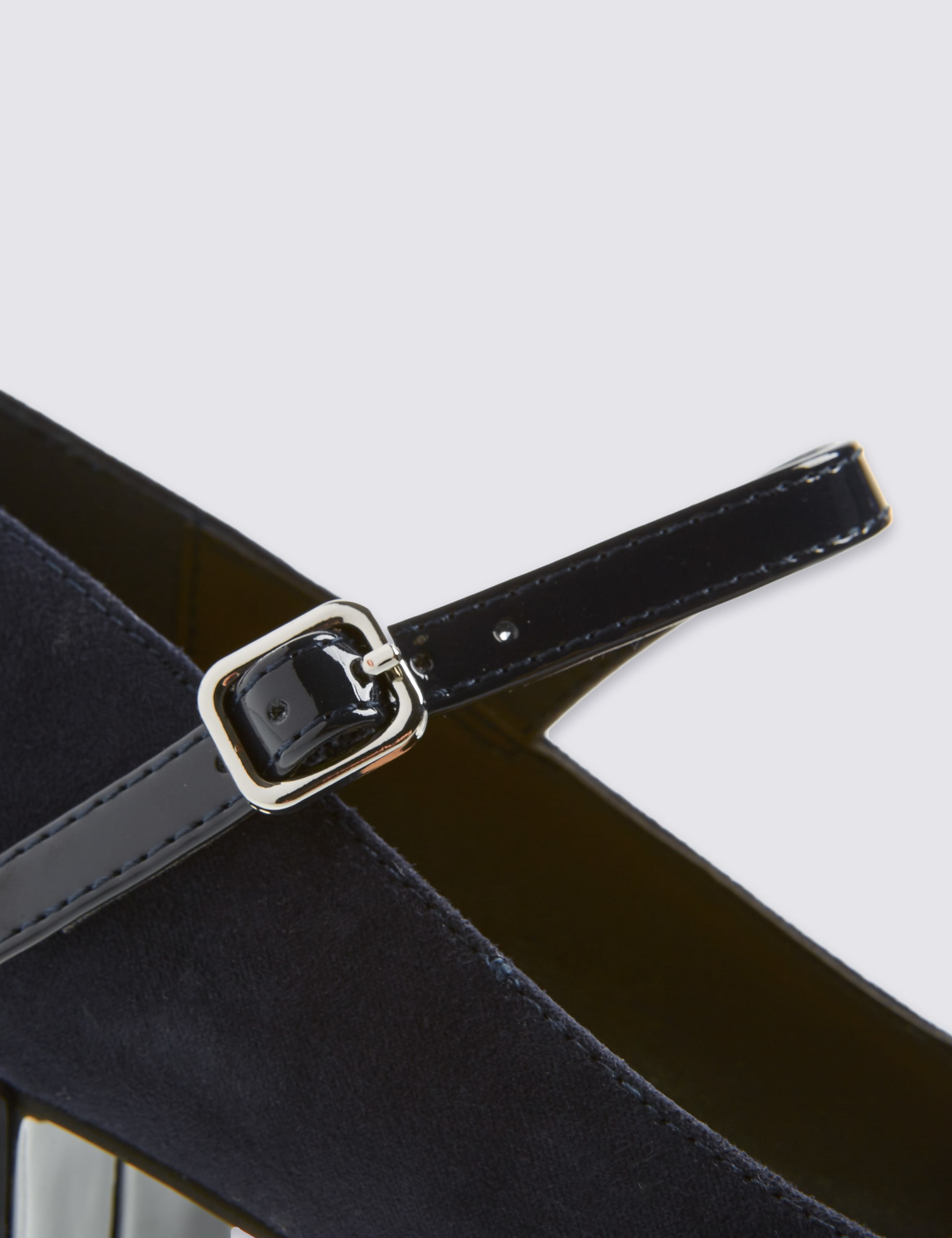 Block Heel Buckle Court Shoes with Insolia® Image 2 of 6