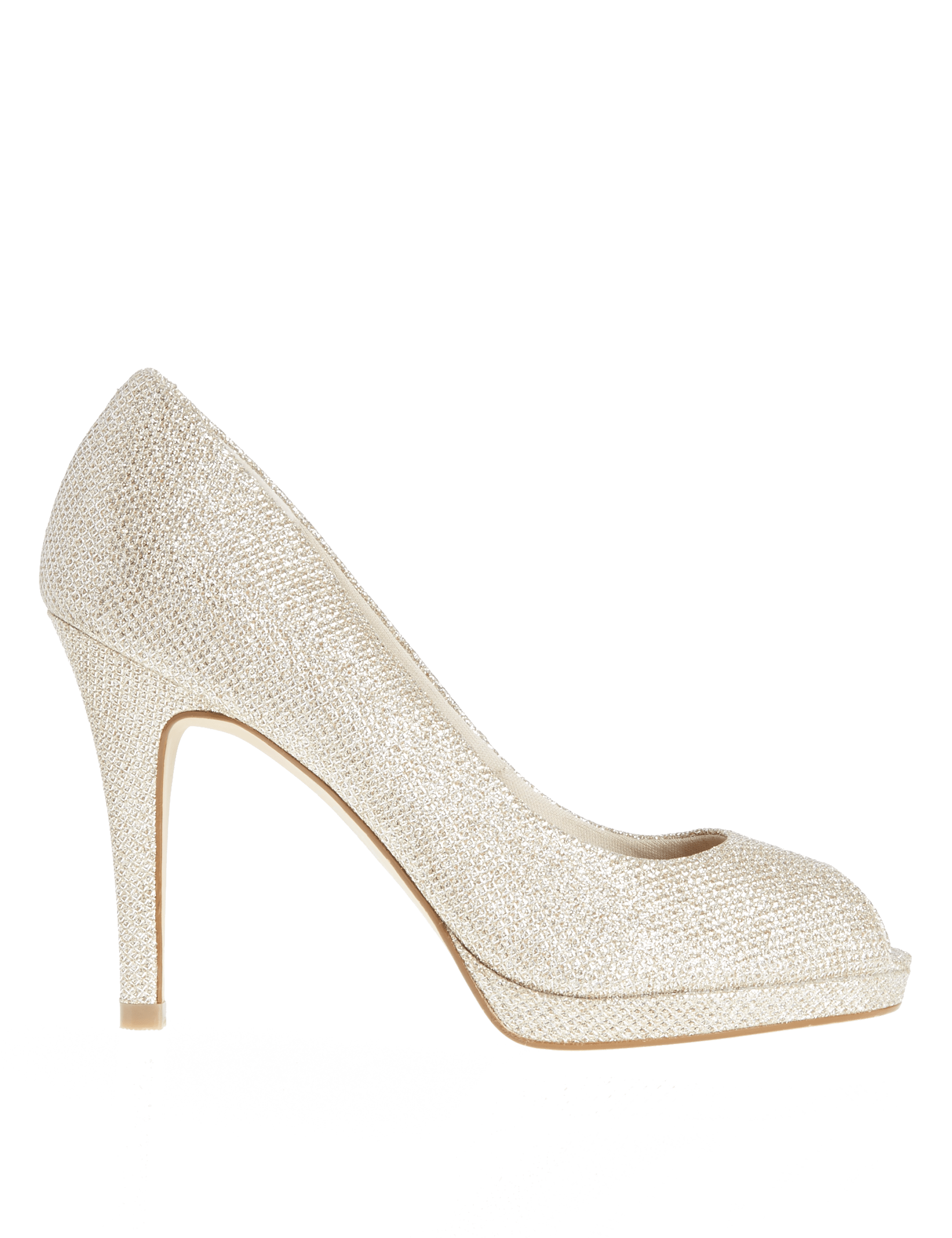 Stiletto Peep Toe Court Shoes with Insolia M S Collection M S